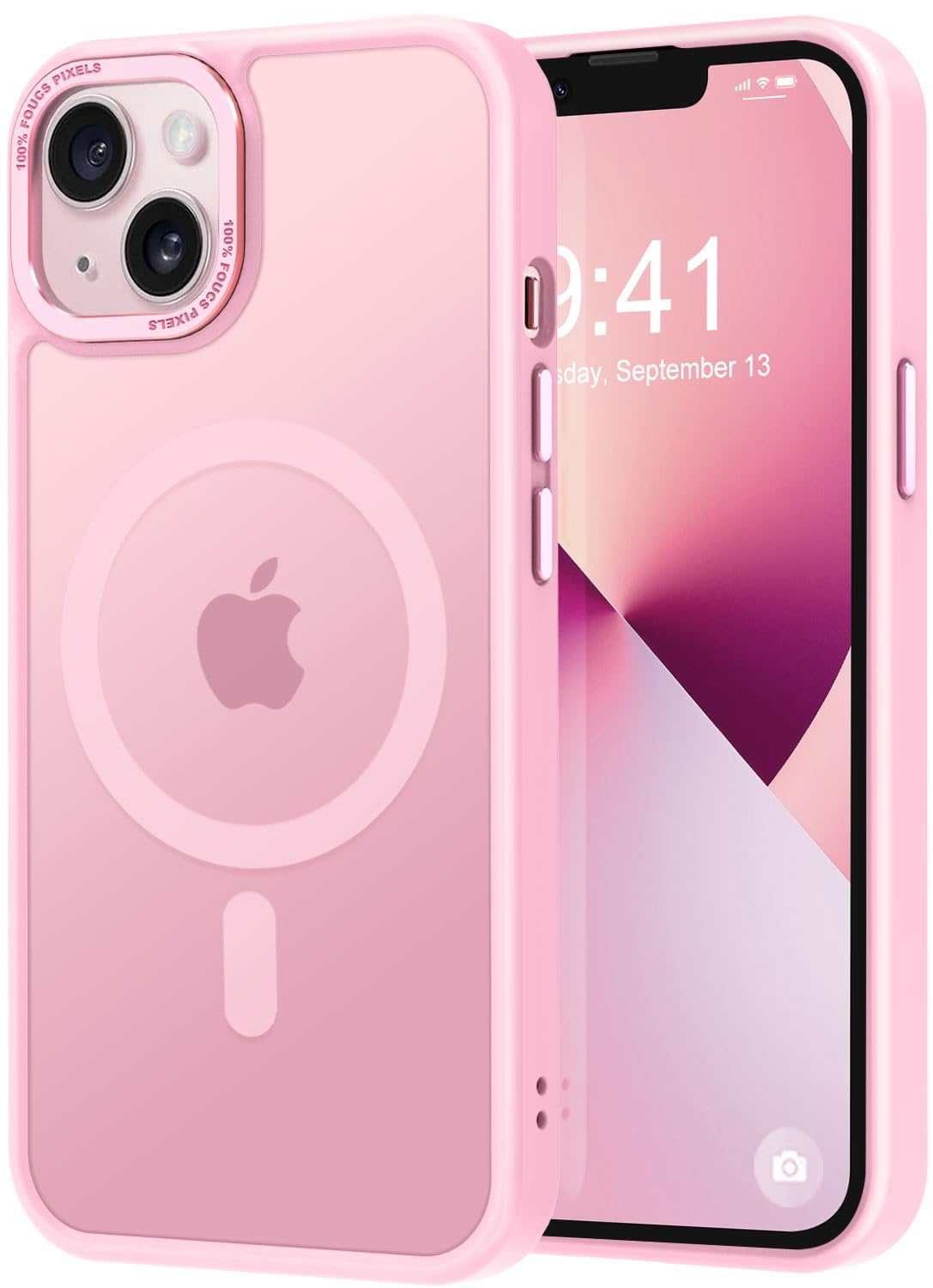 Thomo Strong Magnetic For Iphone 13 Case & Iphone 14 Case [Compatible With Magsafe] Translucent Matte Slim Shockproof Women Men