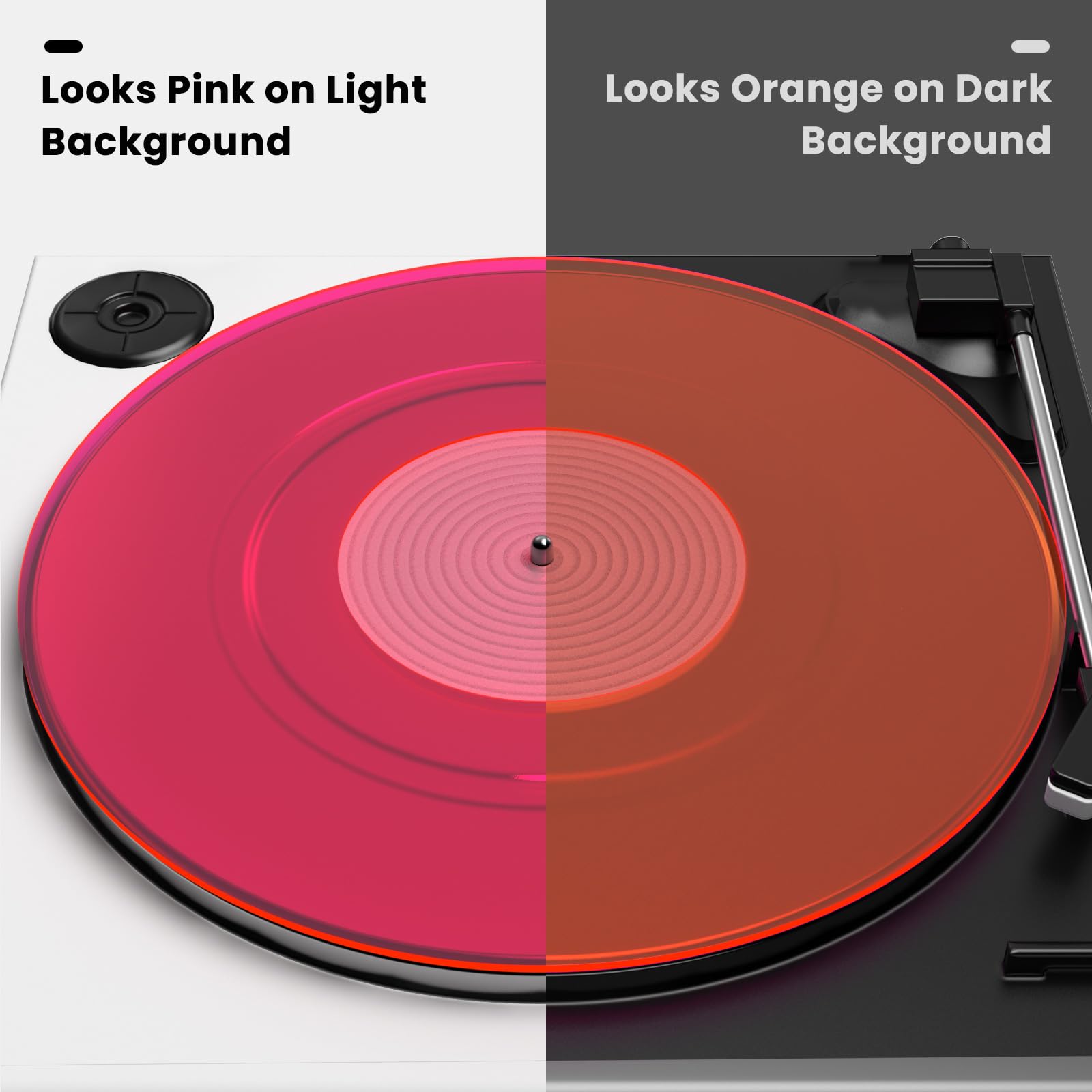 Turntable Mat Record Platter Slipmat: Acrylic Record Player Platter Vinyl Slip Mats For Turntables Antistatic Tighter & Defined