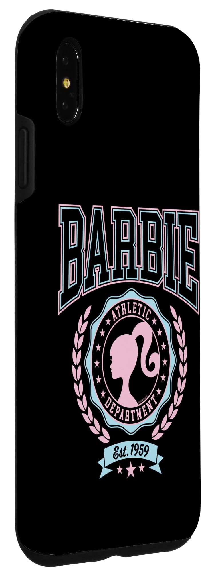 Iphone Xs Max Barbie   Varsity Athletic Department Silhouette Logo Case