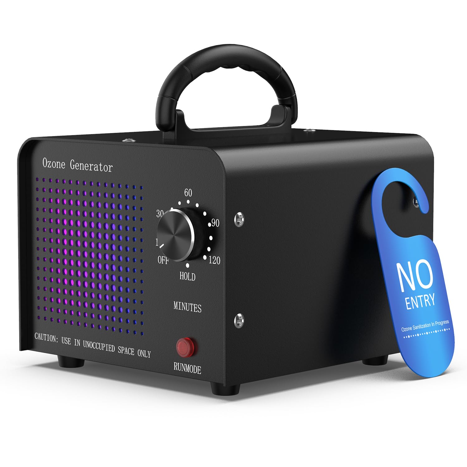 Medvoe 0Zone Generator 45000Mg   O3 Air Purifier For Home & Car, Ozone Machine Odor Removal For Smoke & Pet (Black)
