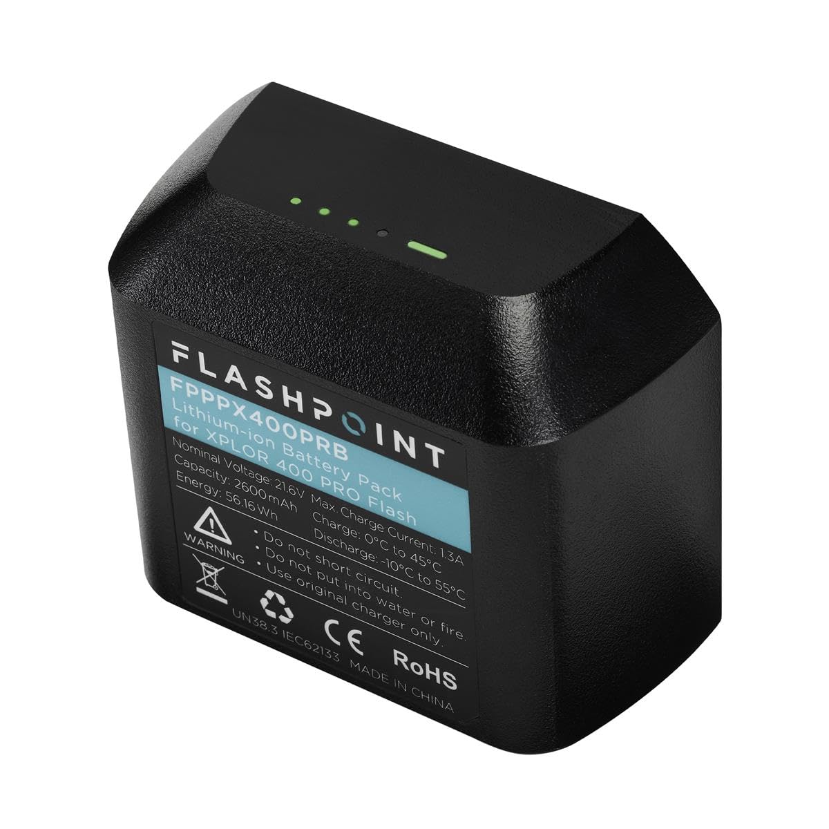 Flashpoint Rechargeable Lithium Ion Battery Pack For Xplor 400 Pro (Ad400Pro) Flash (21.6V, 2600Mah)   Godox Wb400P