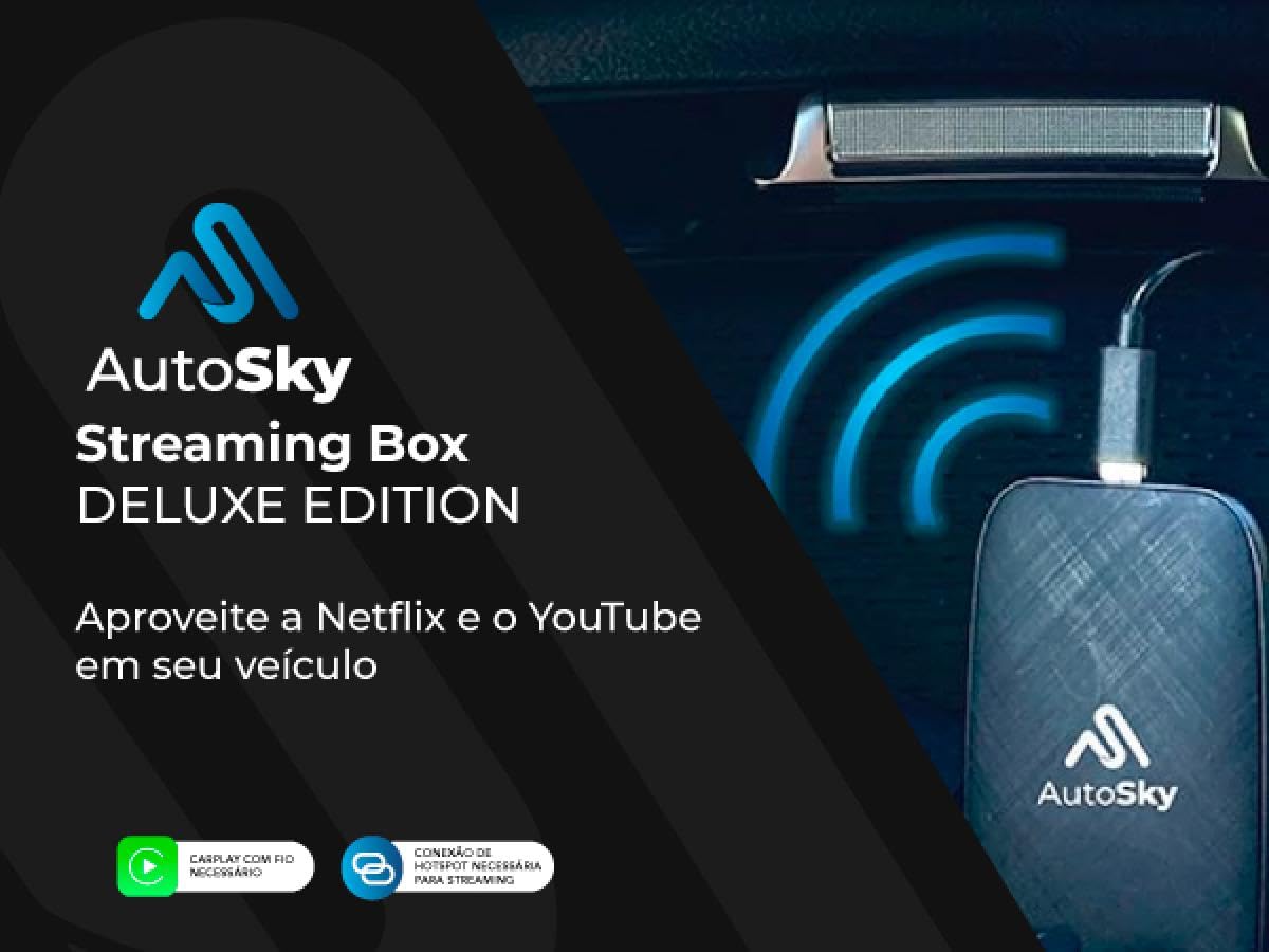 Autosky Wireless Carplay And Android Auto Ai Box Lite For Factory Wired Carplay Cars   Supports Netflix And Youtube   Go Wireles