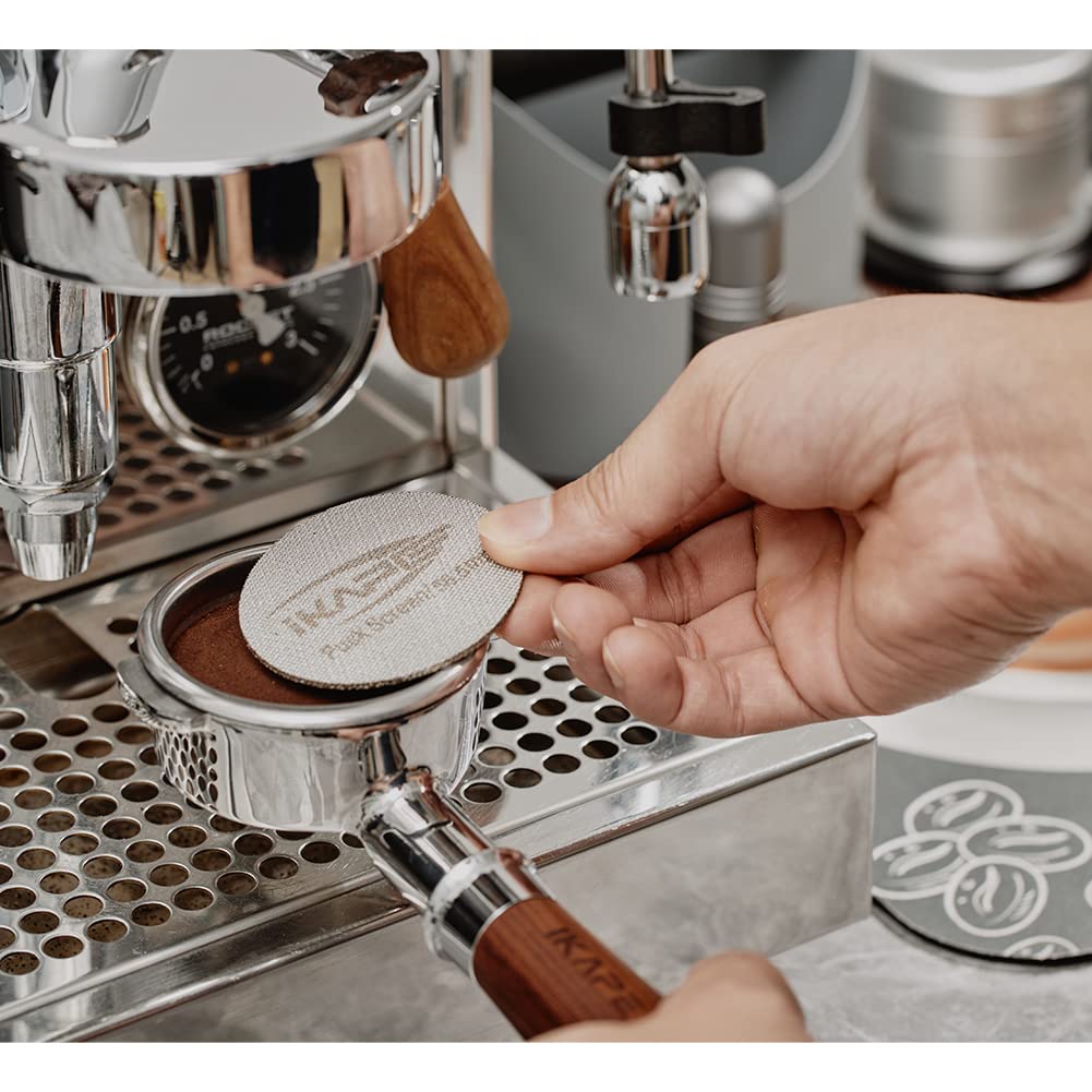Ikape 51Mm Espresso Puck Screen, 1.7Mm Thickness 100M Puck Screen Made With 316 Stainless Steel Reusable Professional Barista Co