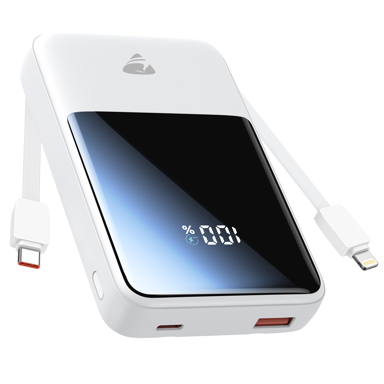 Aioneus 20000mAh Portable Charger, Power Bank with Built in Cables USB C 22.5W Fast Charging Battery Pack for iPhone 16 15 14 13