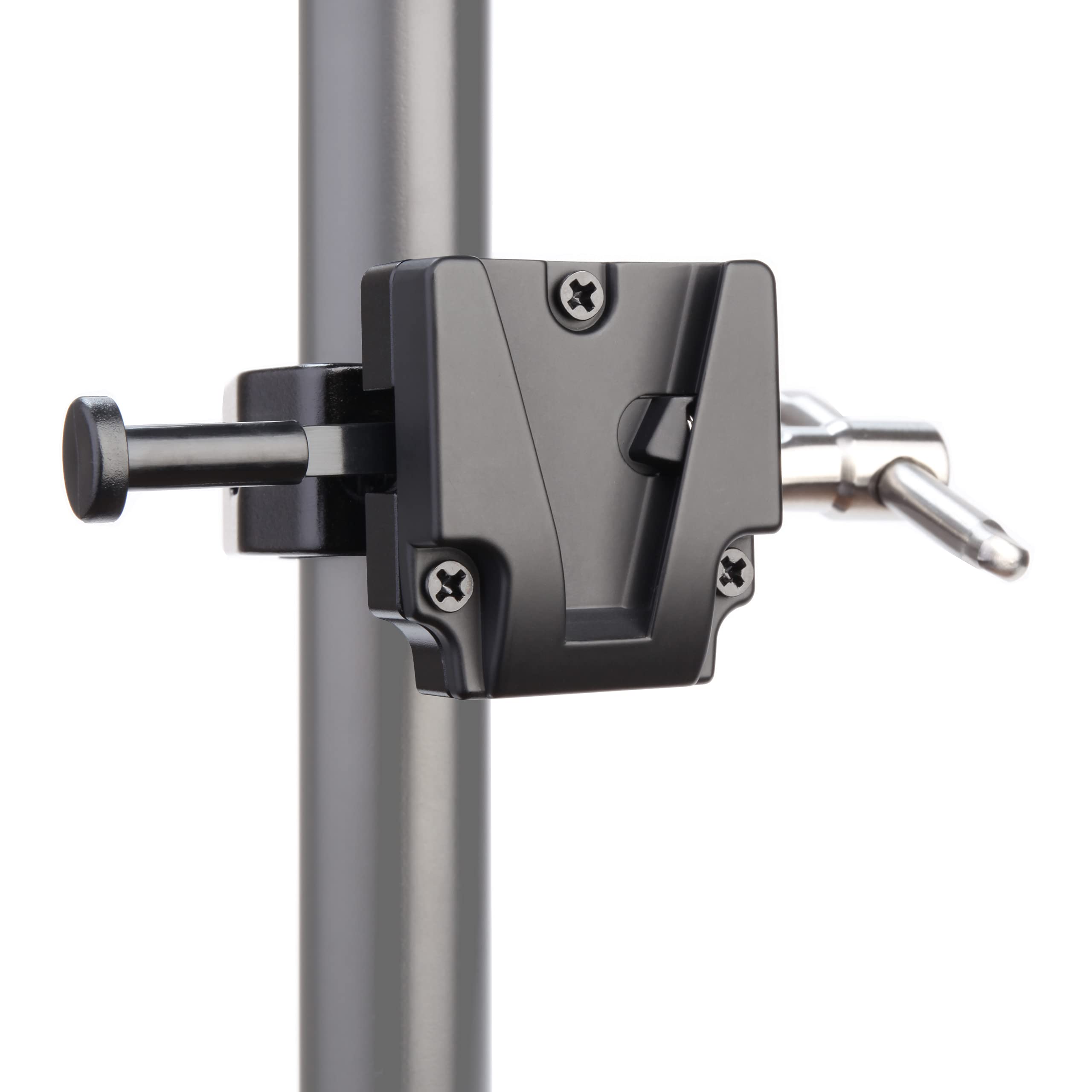 Koertacoo V Mount Lock Battery Adapter With Clamp For Mounting To Light Stand Tripod.