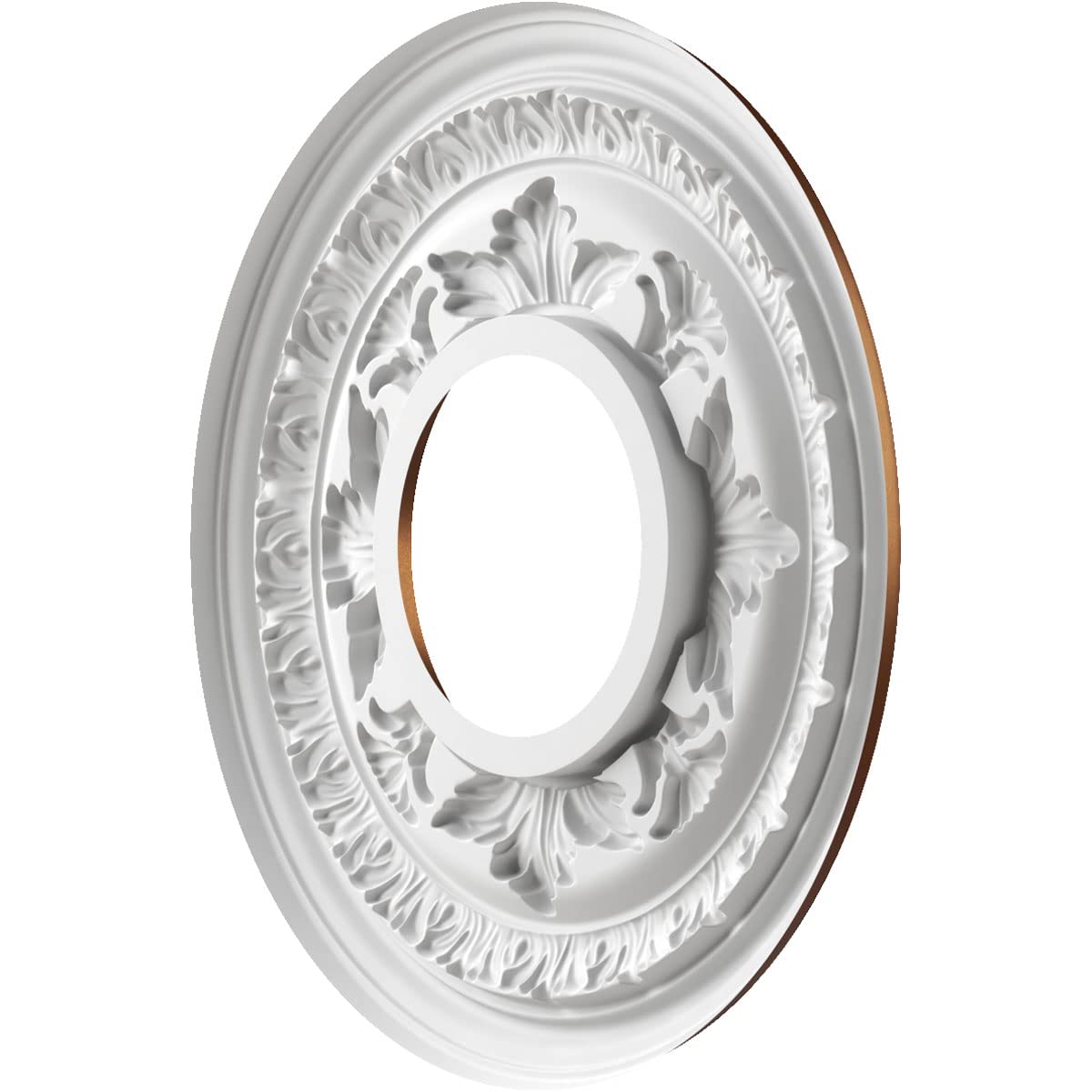 Ekena Millwork Cmp10Bacdc Baltimore Thermoformed Pvc Ceiling Medallion (Fits Canopies Up To 4 1/4), 10Od X 3 1/2Id X 3/4P, Metal