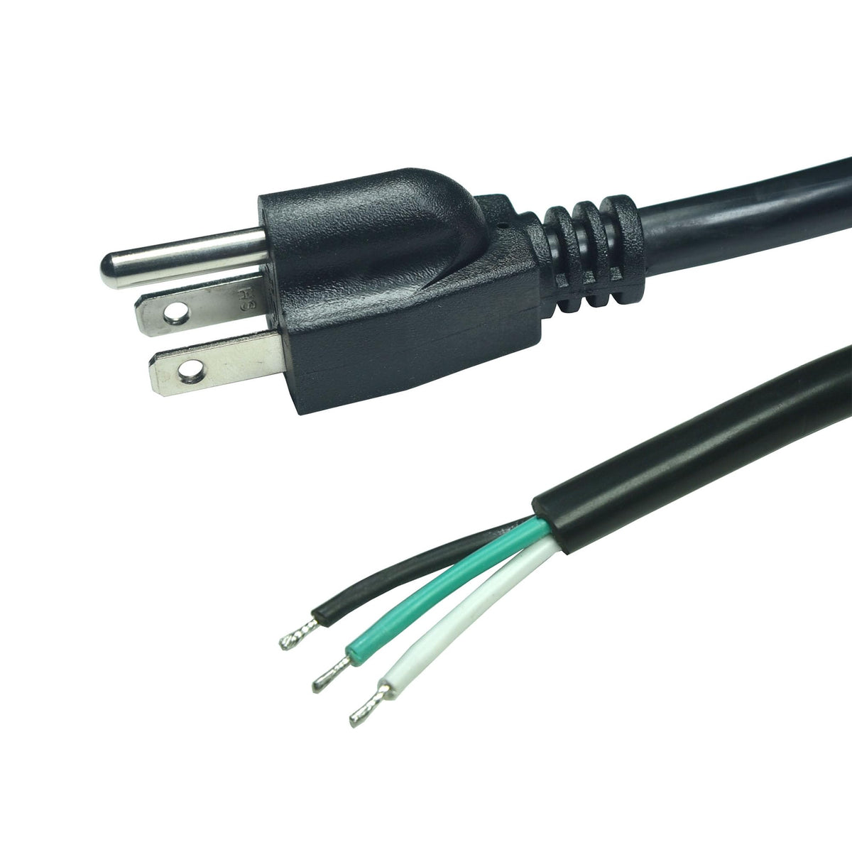 18 Gauge 3 Prong Nema 5 15 Plug Heavy Duty Cord Us Sjtw Replacement Power Supply Cable 10A 125V Pigtail For Power Tools And Ac A