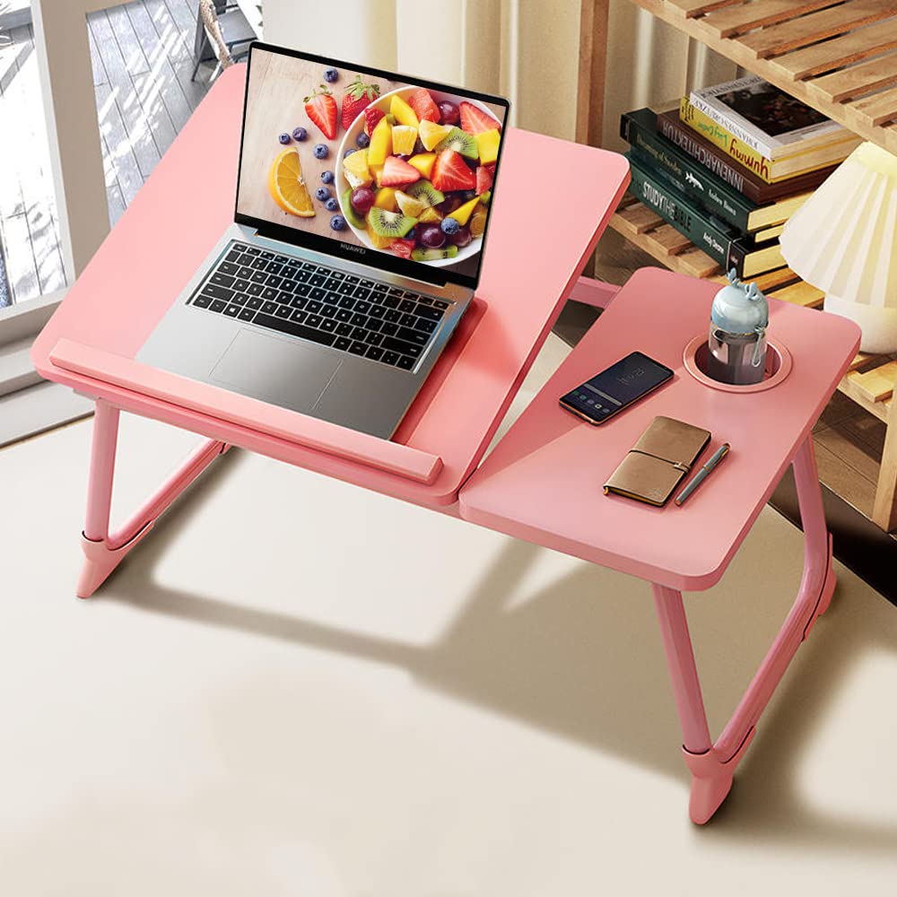 Laptop Desk For Bed,Asltoy Laptop Bed Tray Table,Foldable Lap Desk Stand Notebook Desk Adjustable Laptop Table For Bed Portable