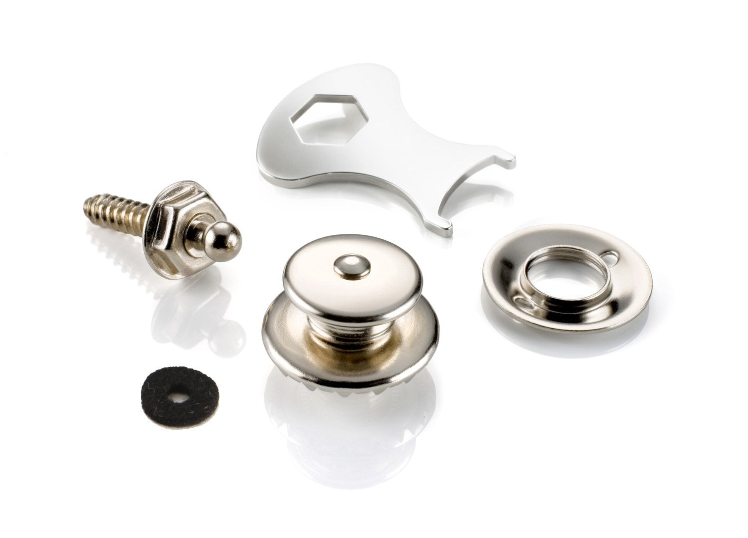 Loxx 13605 Strap Lock System For Electric Guitar/Bass (Nickel)