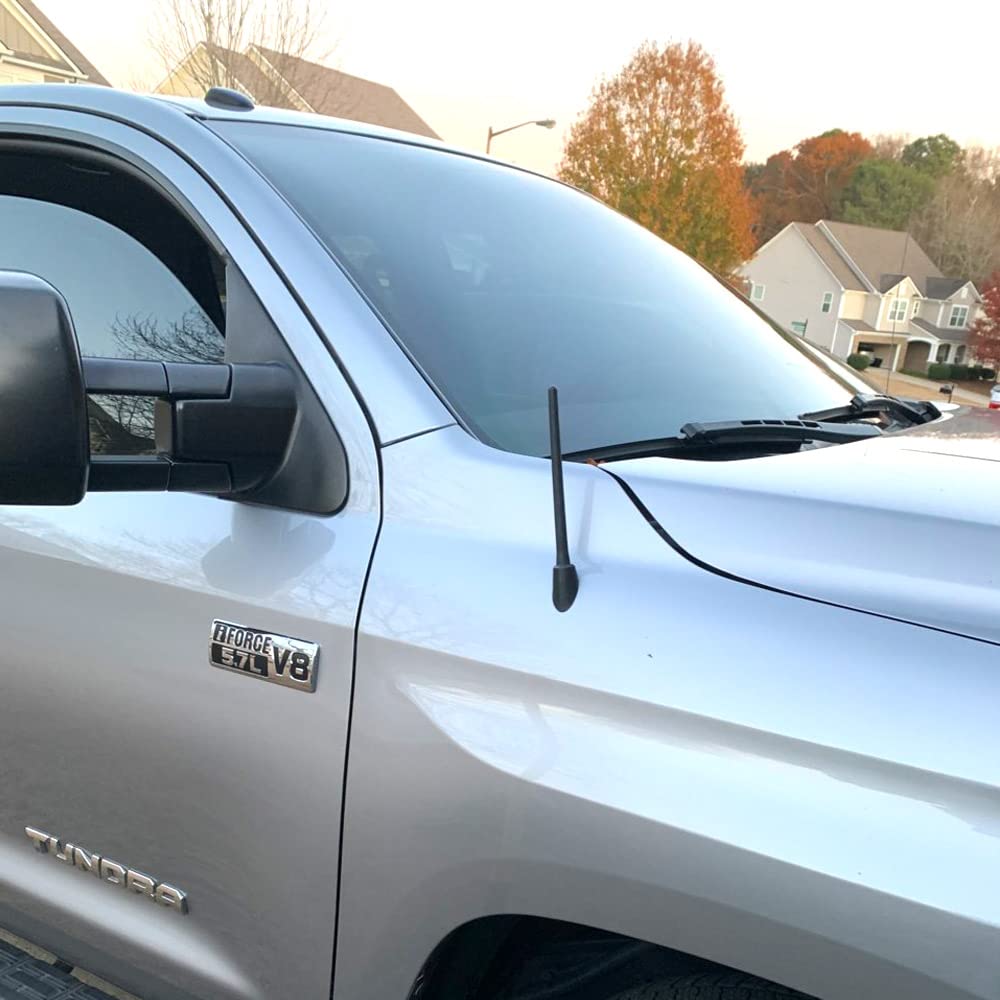 Vofono Antenna For Toyota Tundra Tacoma 2000 2024 2025, Toyota Tundra Tacoma Accessories, 6 3/4 Inch Short Epdm Rubber Truck Car Toyota Antenna Replacement For Fm Am Radio Reception
