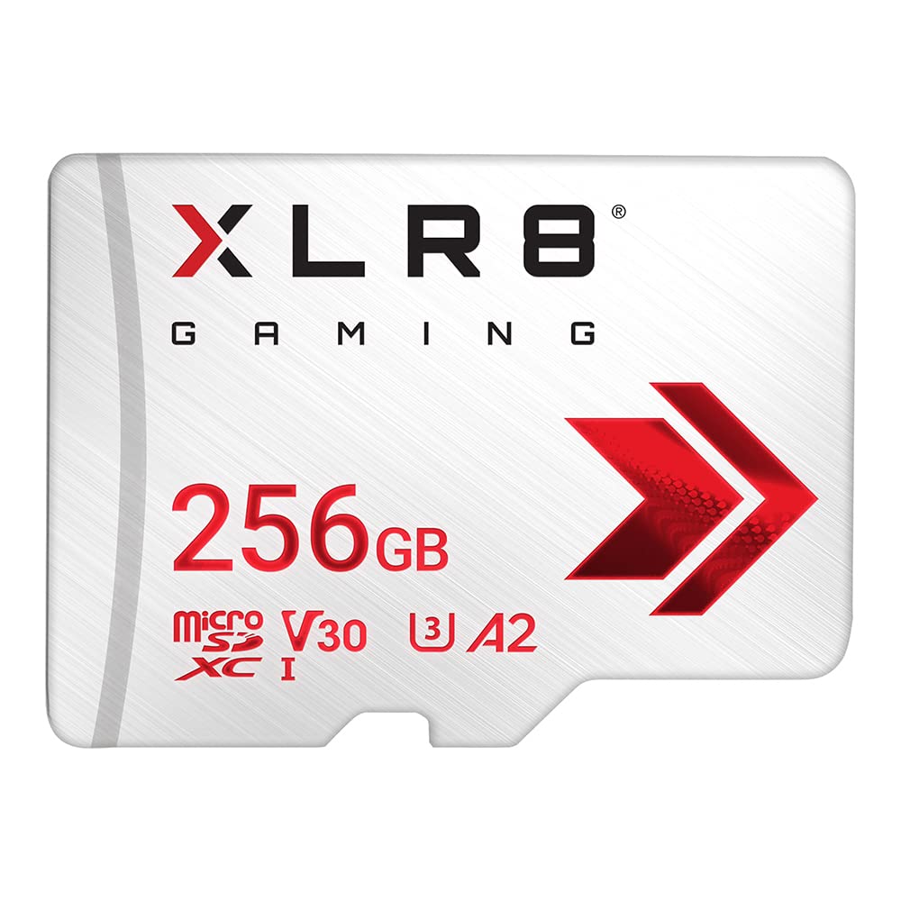 PNY 128GB XLR8 Gaming microSDXC Memory Card - 100MB/s, UHS-I, 4K UHD, Full HD, U3, V30, A2 - micro SD for Portable Console Gamin