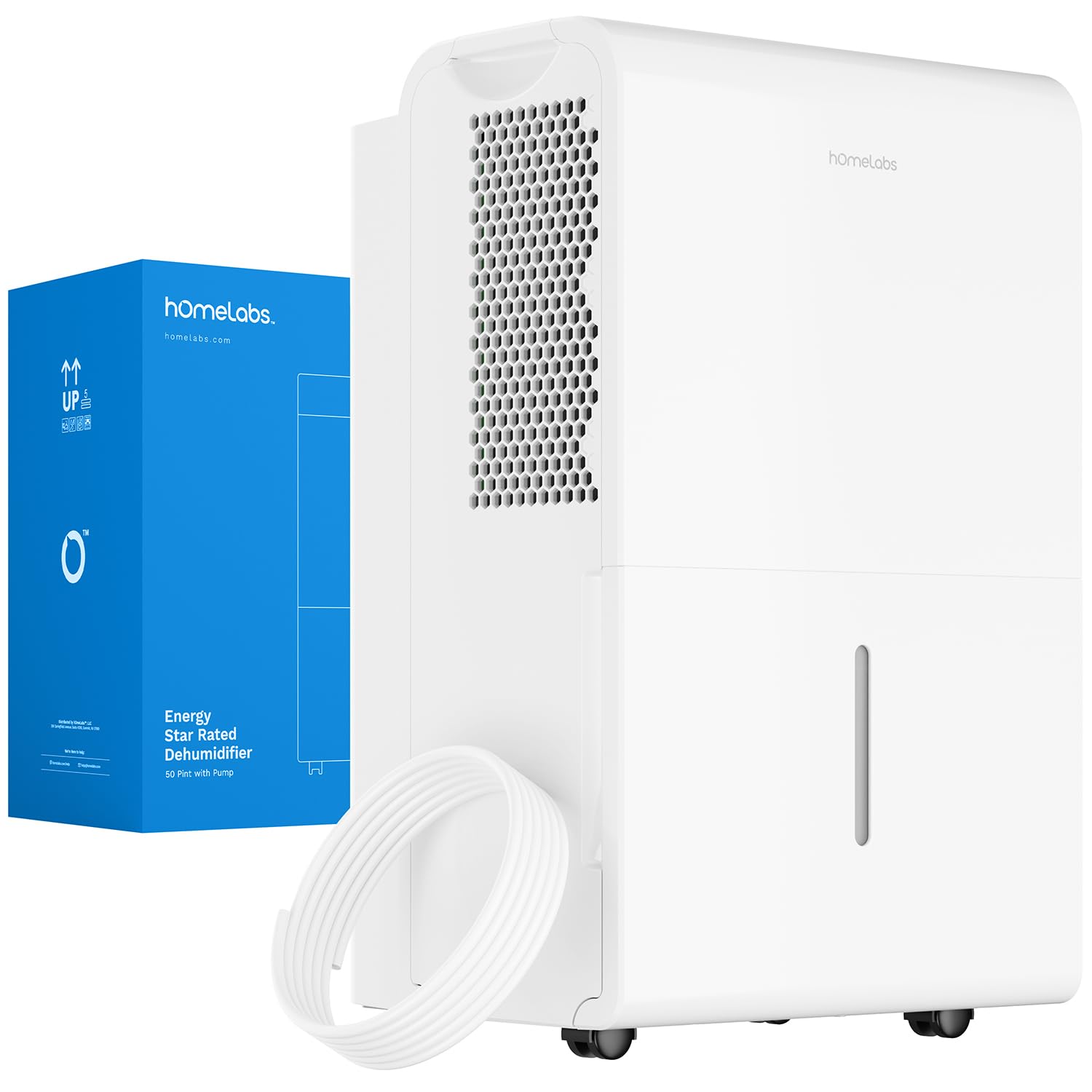 Homelabs 4500 Sq. Ft. Wifi Enabled Dehumidifier With Pump   Superior Moisture Removal & Humidity Control For Large Rooms, Office