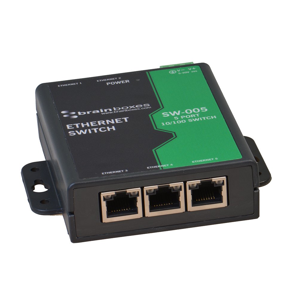 Brainboxes Switch   5 Ports   Din Rail Mountable (Sw 005)