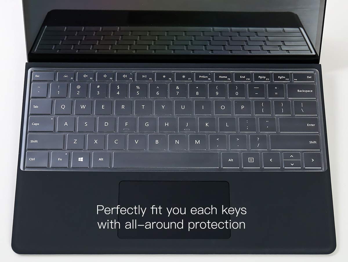 Casebuy Ultra Thin Tpu Keyboard Cover For 2024 Microsoft Surface Pro 10 13'' & 2022 2021 Surface Pro 9 8 13 Inch I5 I7 Touchscre