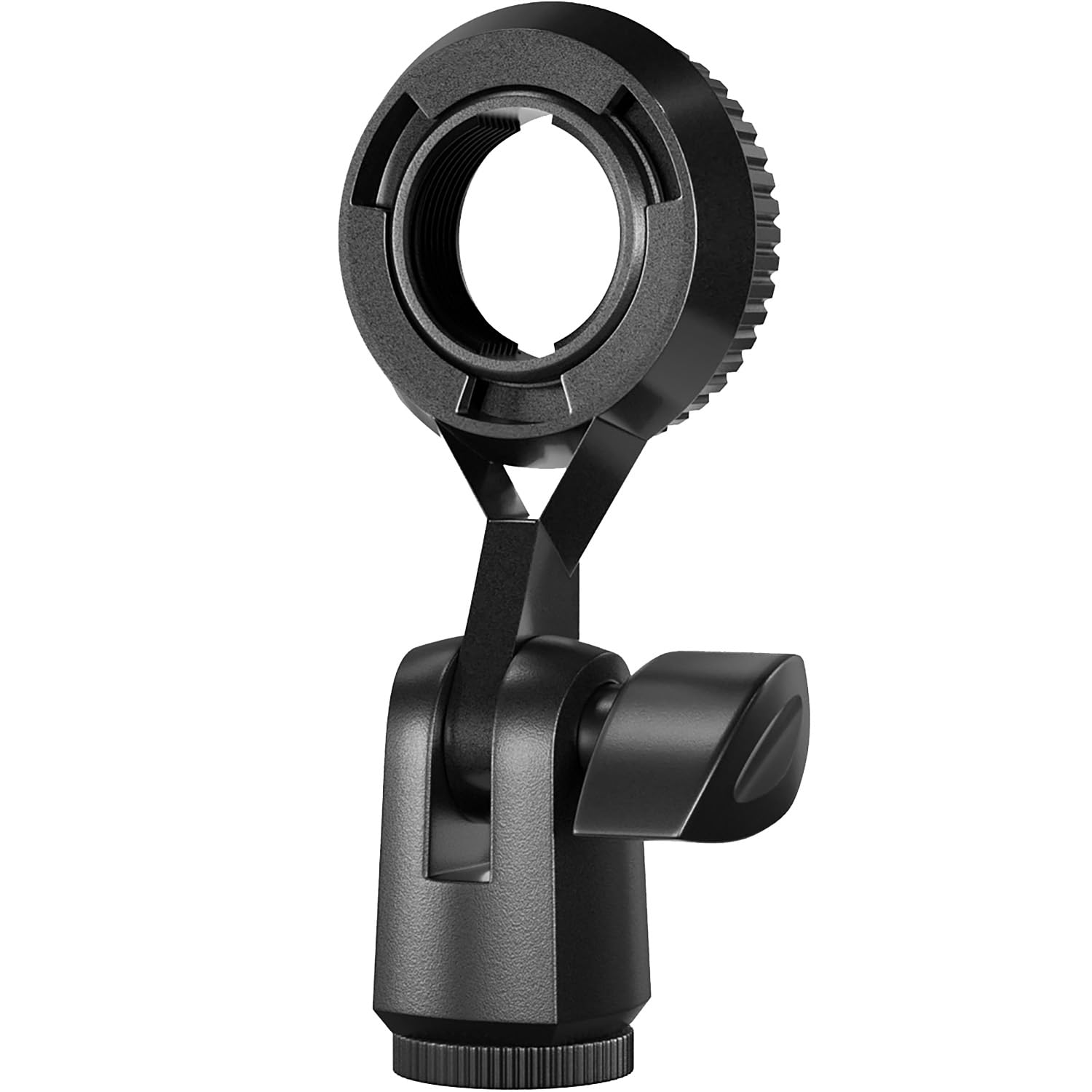 Luorng Condenser Microphone Holder Standard Interface Thread Compatible With Stand Devices With 3/8 Conversion Nut Short Video M