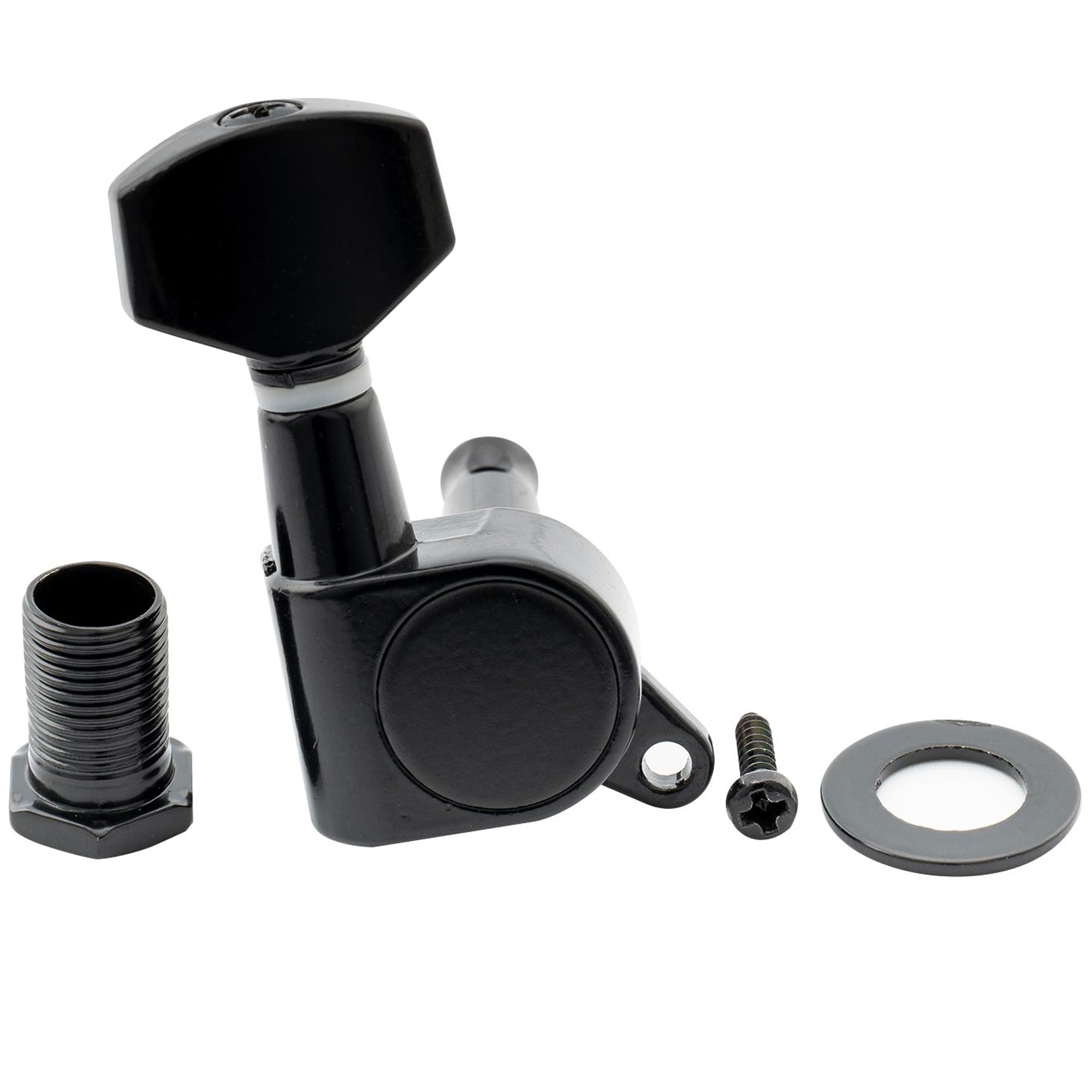 Musiclily 6 In Line Sealed Electric Guitar String Tuning Pegs Keys Machine Head Tuners Set Right Hand For Fender Strat Stratocas