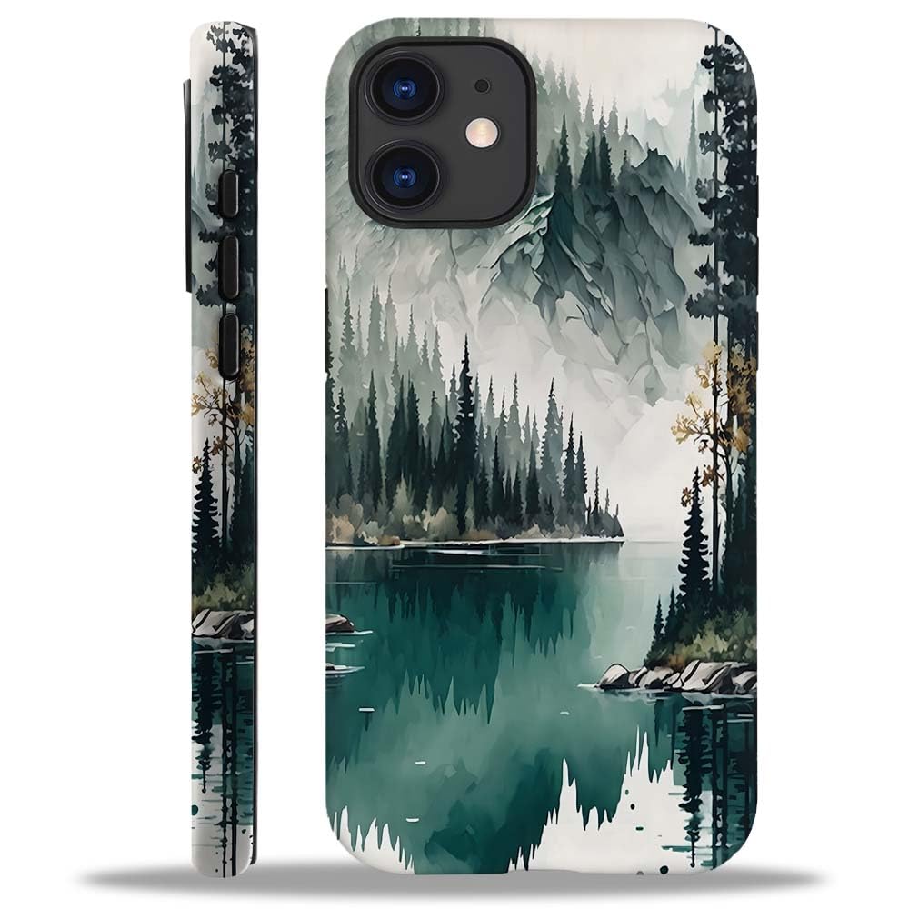 Seized Case Compatible With For Iphone 11,Mountain Forest Landscape Phone Case For Girl Women Boy Men,Durable Protection Case Fo