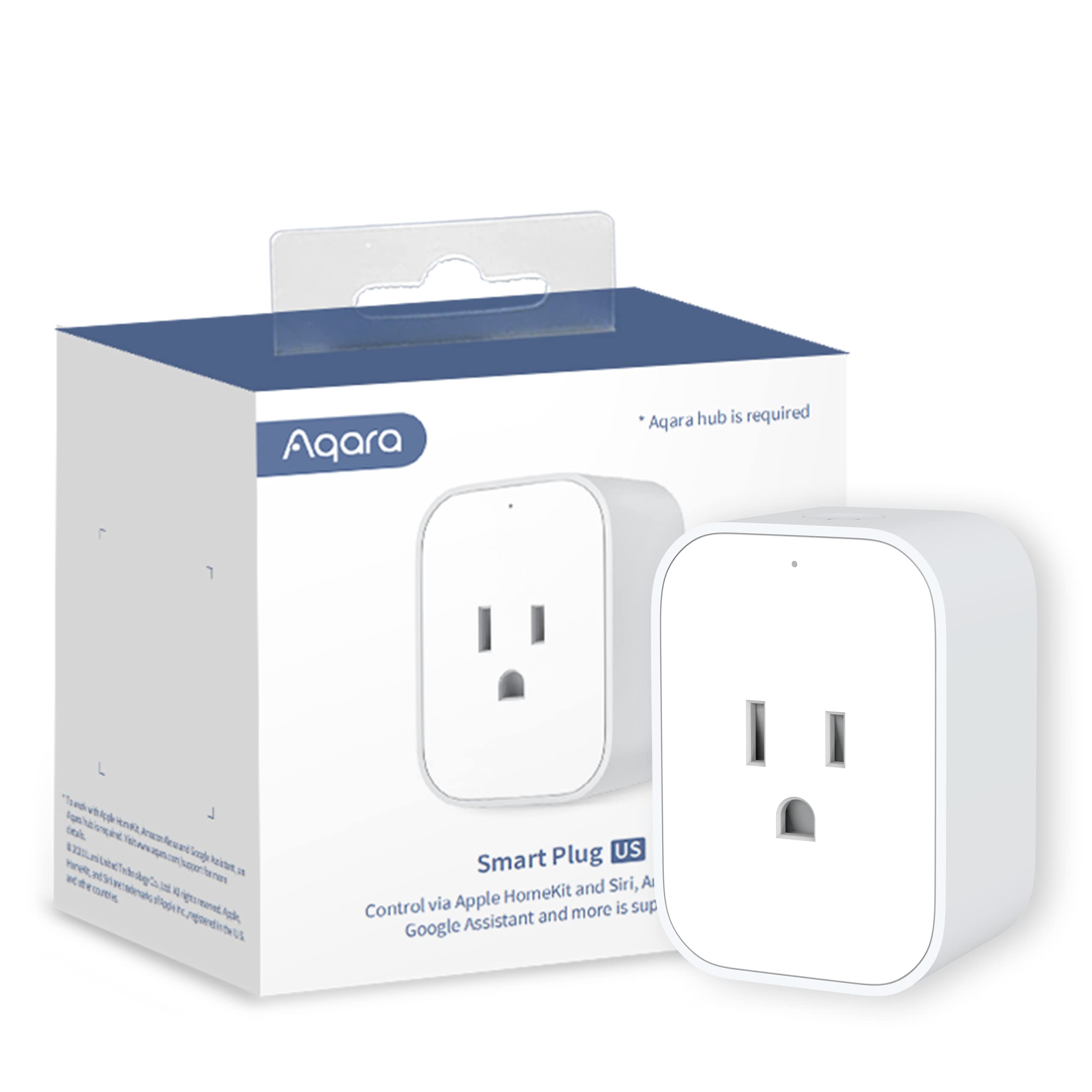 Aqara Zigbee Smart Plug with Energy Monitoring,Overload Protection,Scheduling and Voice Control, 15A Outlet Compatible with Alex