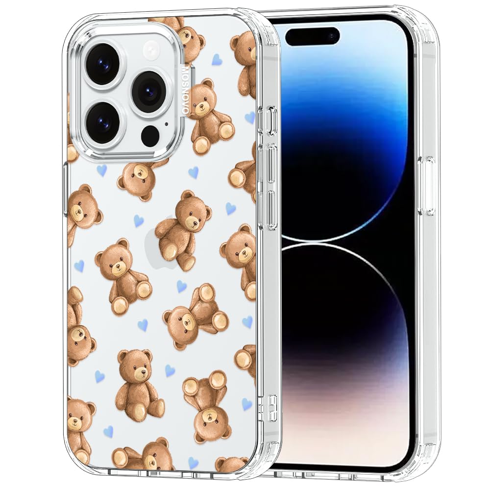 MOSNOVO for iPhone 14 Pro Case, Shockproof Military-Grade Protection 6.6ft Drop Tested, Clear Phone Case for iPhone 14 Pro, Tedd