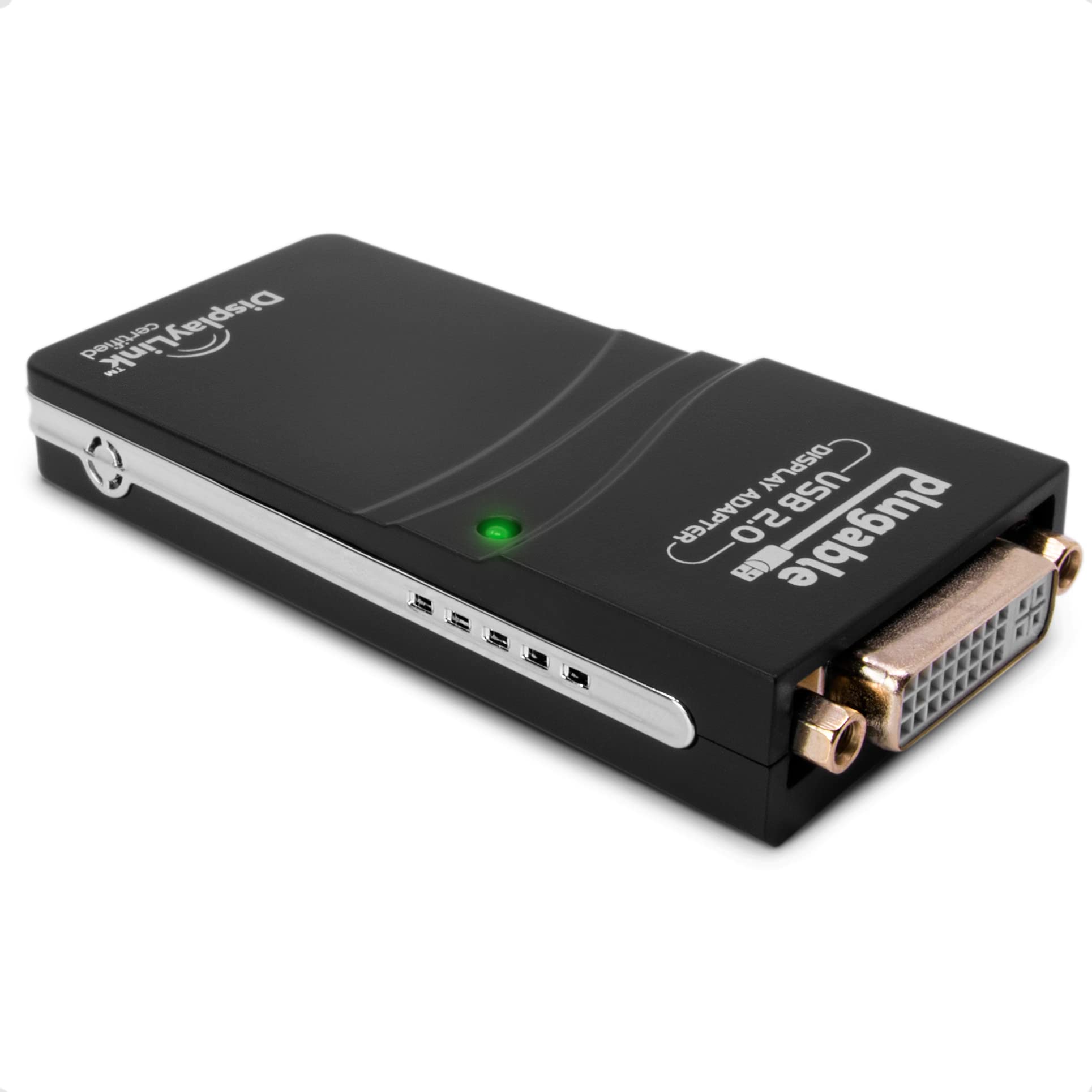 Plugable Usb 2.0 To Dvi/Vga/Hdmi Video Graphics Adapter For Multiple Monitors Up