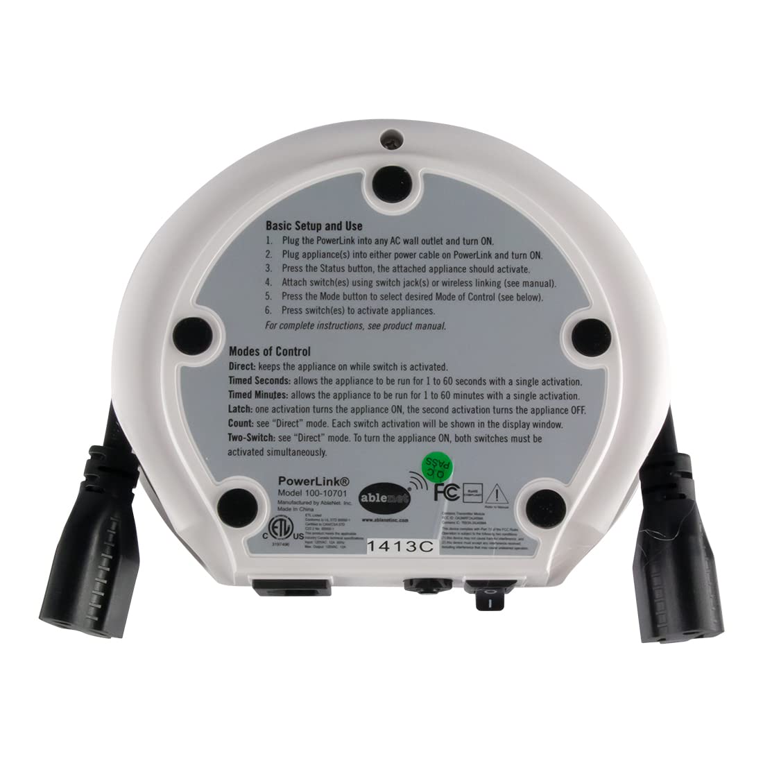 Ablenet Powerlink 4   Assistive Technology Wireless Switch Control Unit For Home Automation And Accessibility   Part #10010701