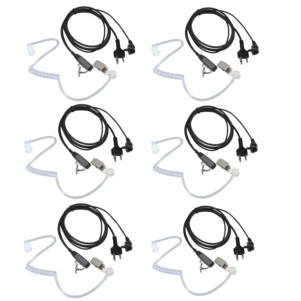 Kctin Walkie Talkie Headset For Midland With Mic Security Earpiece For Gxt1000Vp4 Lxt500Vp3 Gxt1050Vp4 Gxt1000Xb (6 Packs)