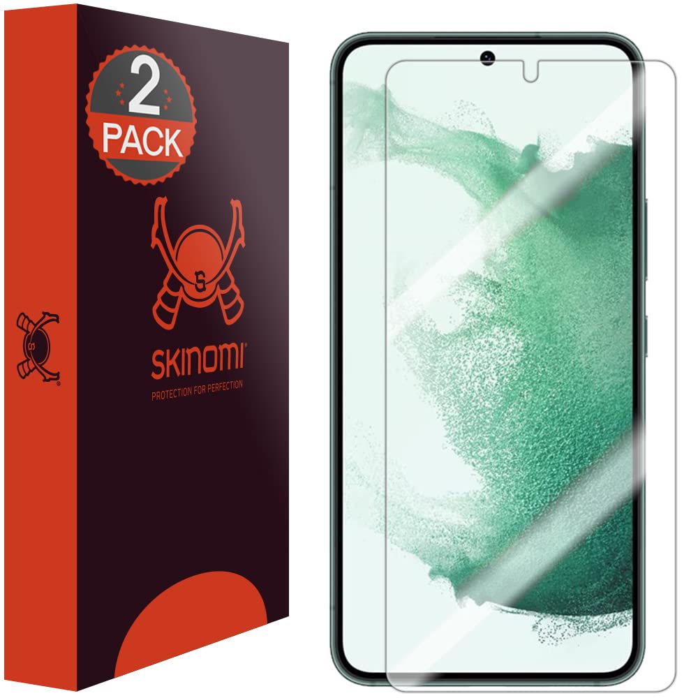 Skinomi Screen Protector Compatible With Samsung Galaxy S23 Plus 5G Works With Fingerprint Scanner (2 Pack) Clear Techskin Tpu A