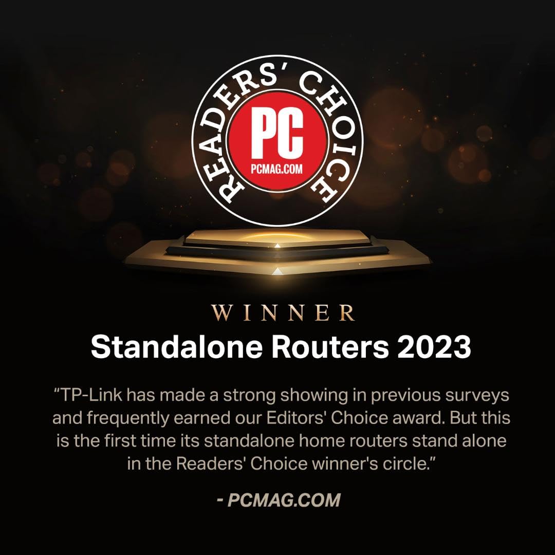 Tp Link Ac1200 Wifi Router (Archer A54)   Dual Band Wireless Internet Router, 4 X 10100 Mbps Fast Ethernet Ports, Supports Guest