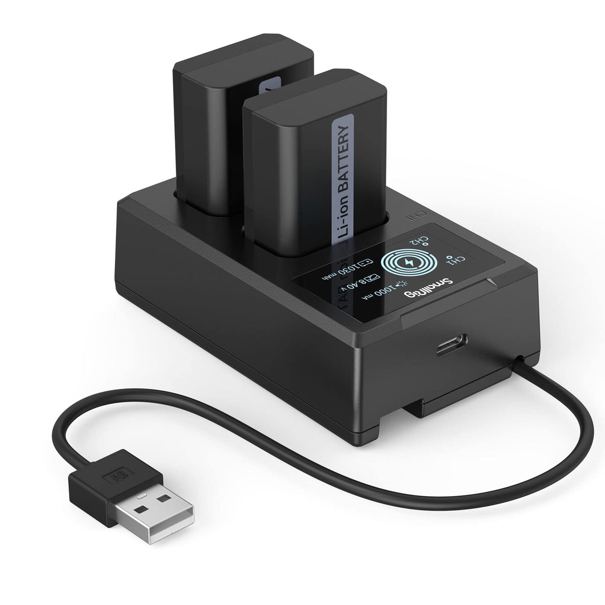 Smallrig Np Fw50 Camera Battery Charger Set For Sony Zv E10, A6400, Double Slot Np Fw50 Battery Charger For Sony Zv E10, A6000,