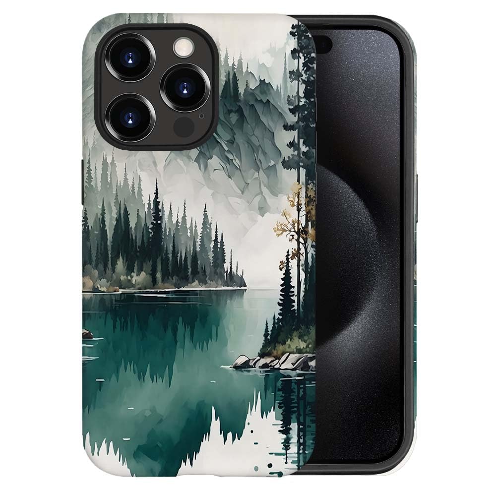 Seized Case Compatible With For Iphone 11 Pro Max,Mountain Forest Landscape Phone Case For Girl Women Boy Men,Durable Protection