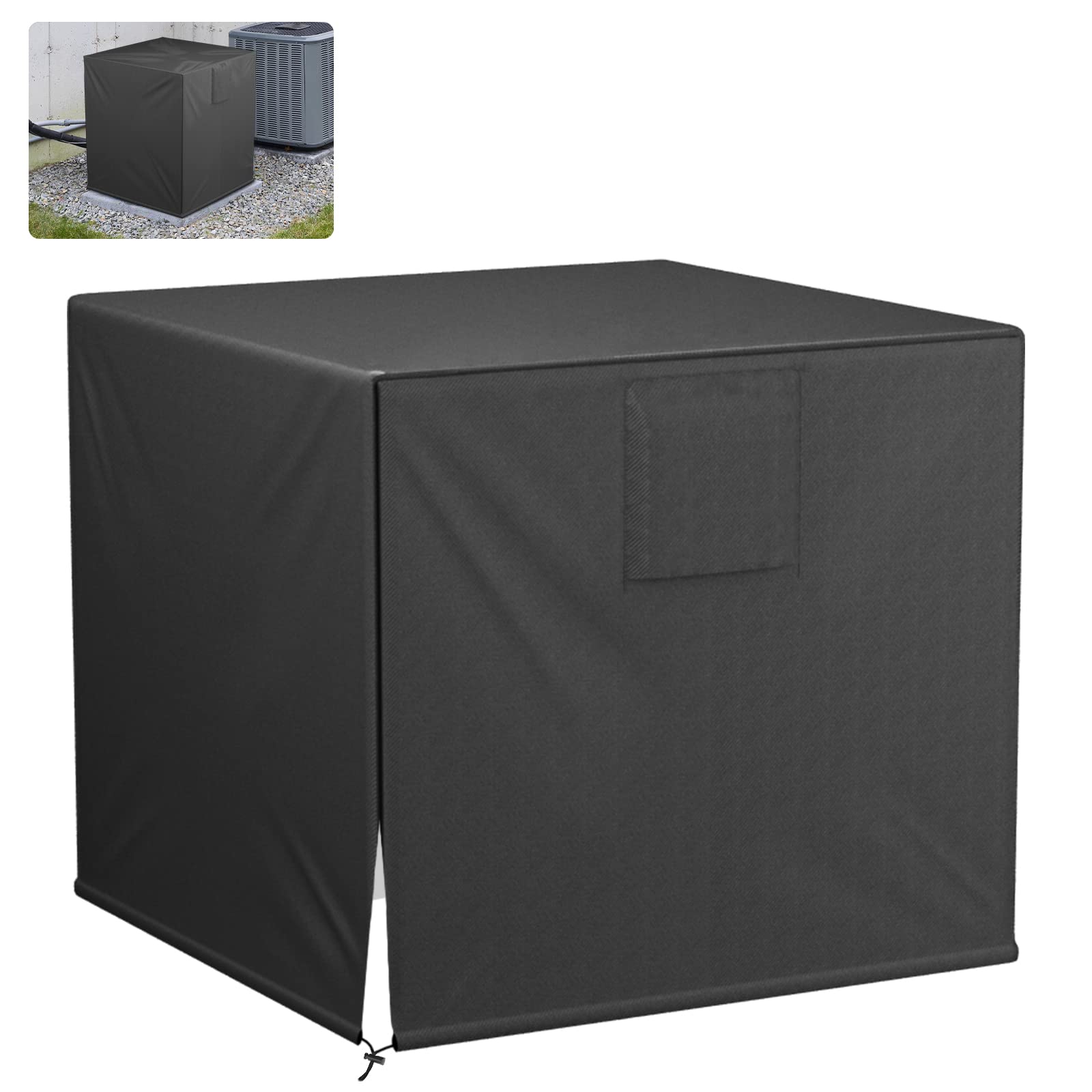 Bewave Air Conditioner Cover For Outside Units, Waterproof Durable Duty Outdoor Square Air Condition Covers Fits Up To 34X34X30