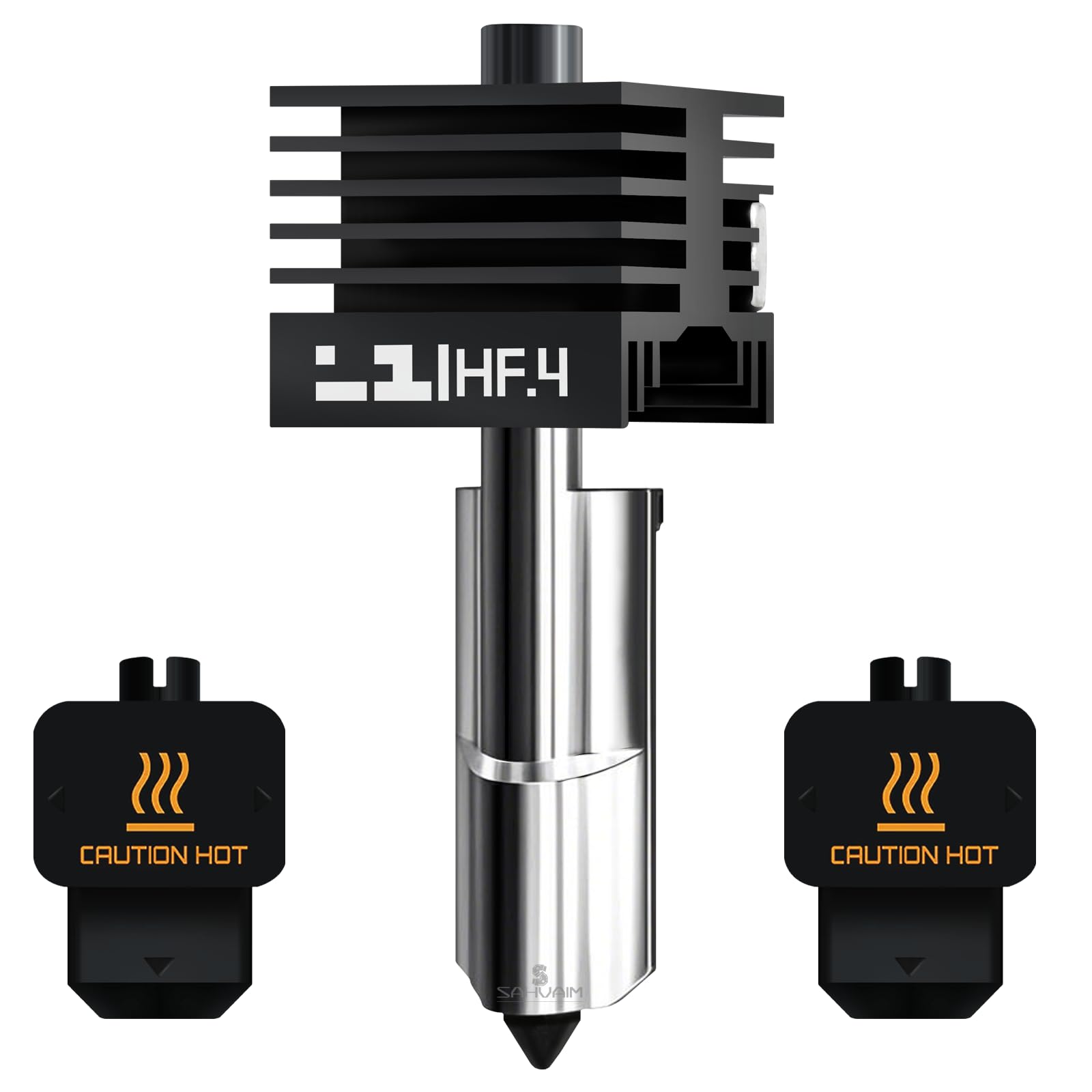 Sahvaim 65Mm/S For Bambu Lab H2D High Flow Hotend,0.4Mm Upgraded Integrated Hardened Steel Nozzle,High Speed Precision And Direc