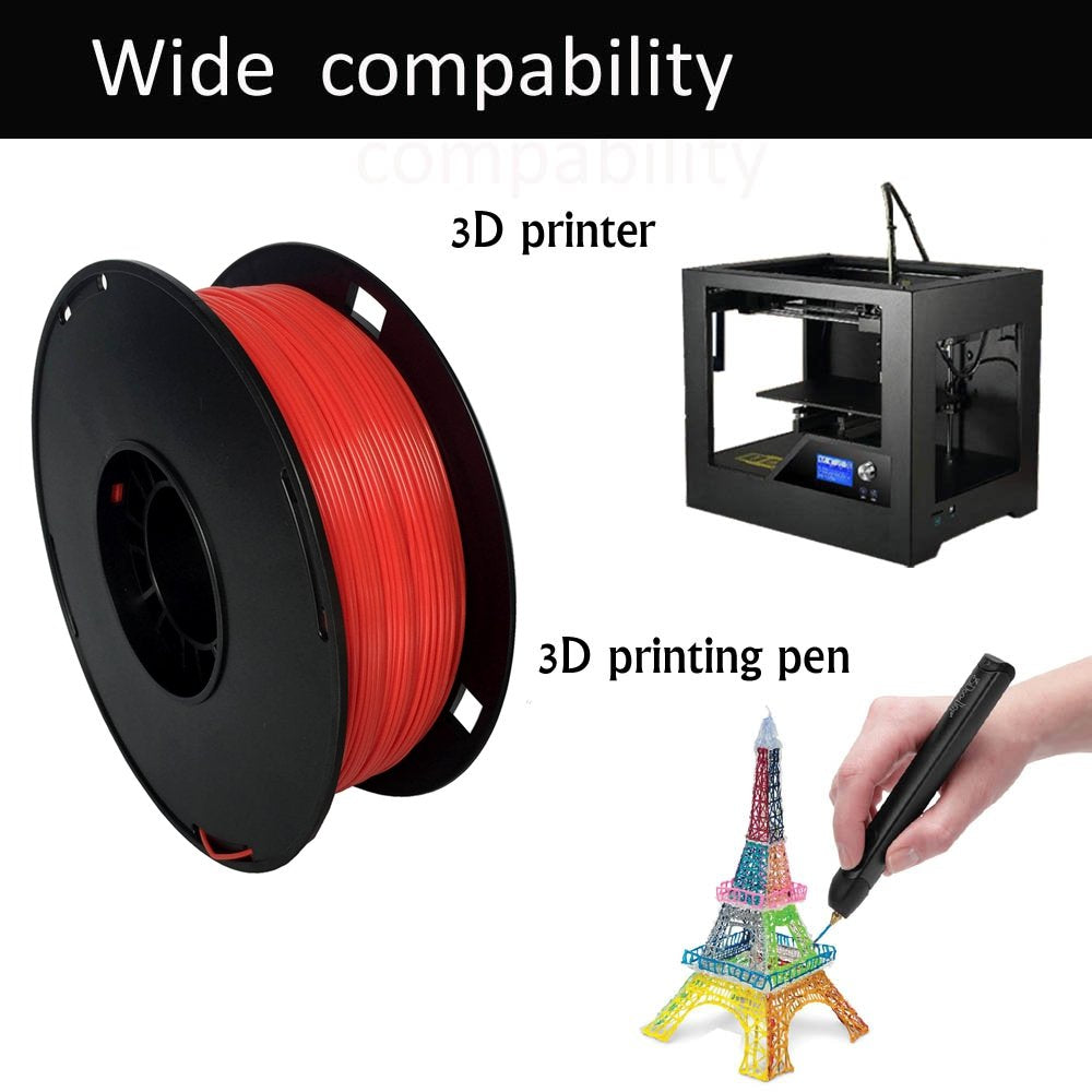 Novamaker Abs Filament 1.75Mm, Red Abs 3D Printer Filament, 1Kg Spool(2.2Lbs), Dimensional Accuracy +/  0.03Mm, Fit Fdm 3D Print