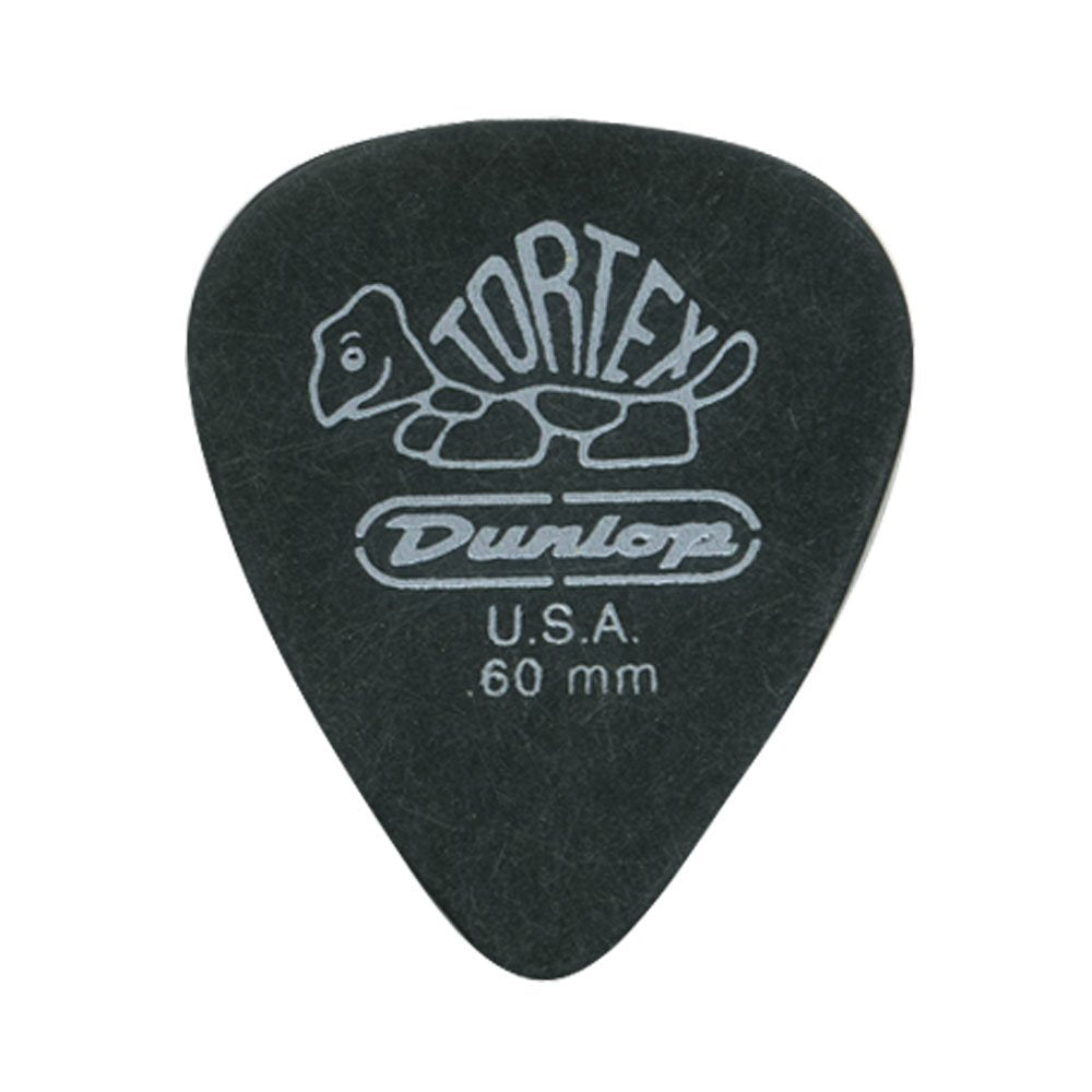 Dunlop 488R.60 Tortex Pitch Black, .60mm, 72/Bag