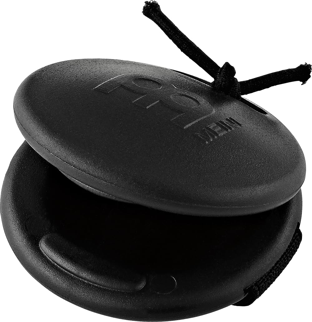 Meinl Percussion Meinl Percussion PCRC1BK Plastic Cajon Ring Castanet, Black