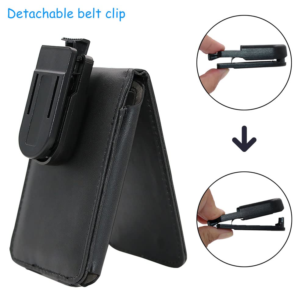 Hal V Top Leather Case For Apple Ipod Video Classic 80G 120G 160G 60G Classic Protective With Movable Belt Clip Black