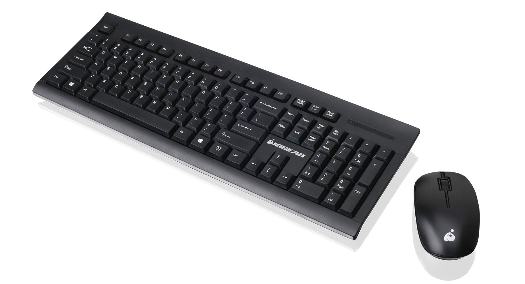 Iogear Wireless Keyboard And Mouse - 2.4Ghz Full-Size Mouse Keyboard Combo - Spill-Resistant/Spill-Proof - Mac (10.2.X Or Later)