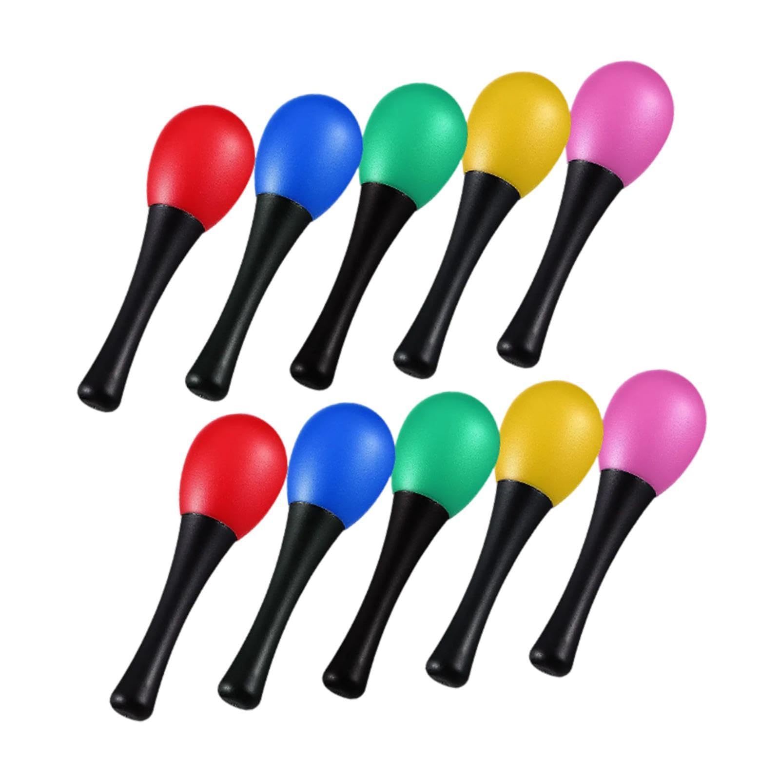 SECRET DESIRE 10Pcs Maracas Noisemaker Percussion Musical Instrument for Kids Children KTV