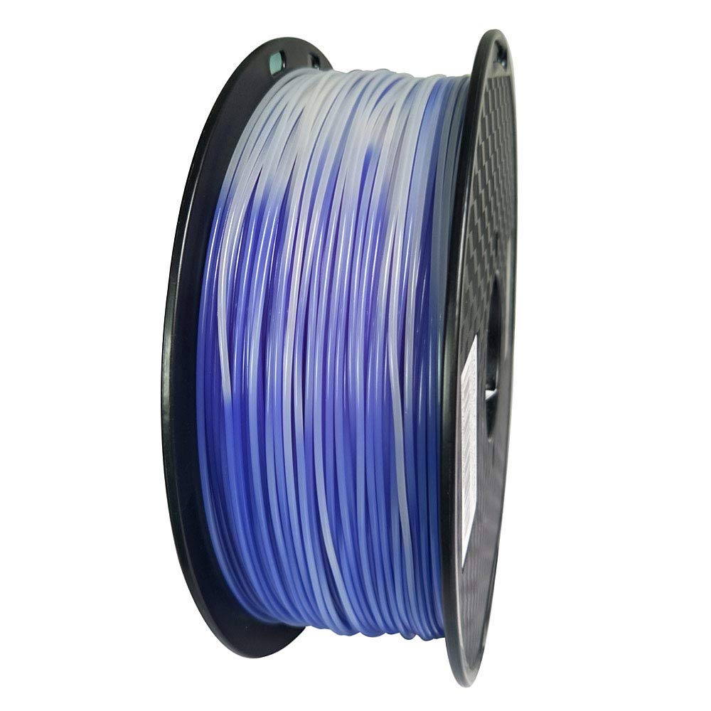 Temperature Color Changing Filament Violet Blue To White Pla Filament 1.75 Mm 1Kg 3D Printer Filament Color Changing With Temper