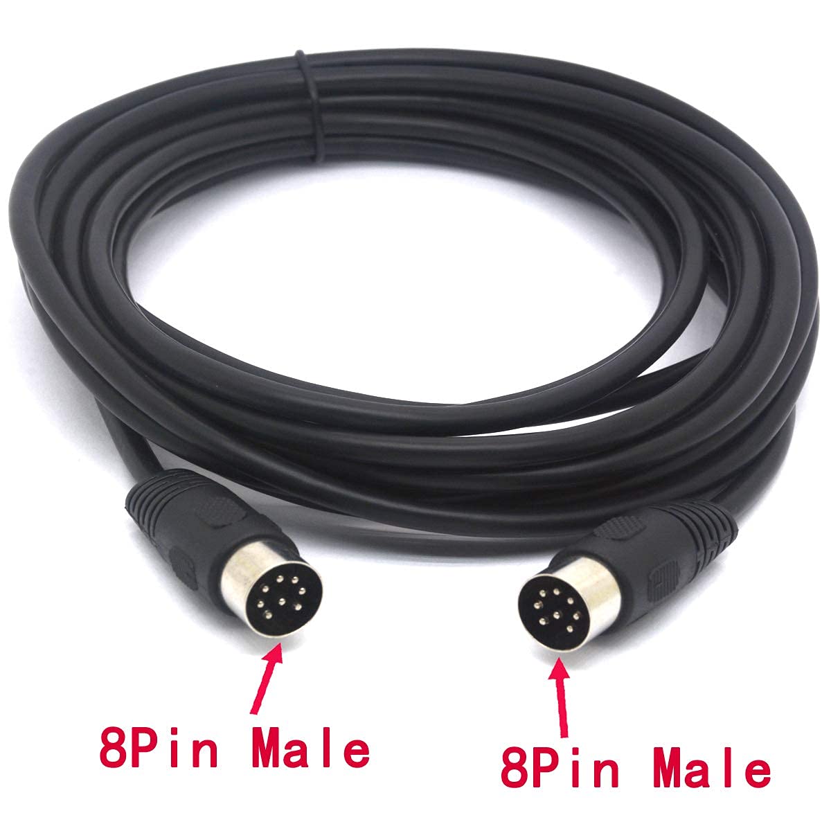 Green Hills Piihusw Long 8 Pin Din Cable Male To Male Midi Extension Cord For Bang And Olufsen B&O Powerlink Mk 2 Beolab (5 Mete