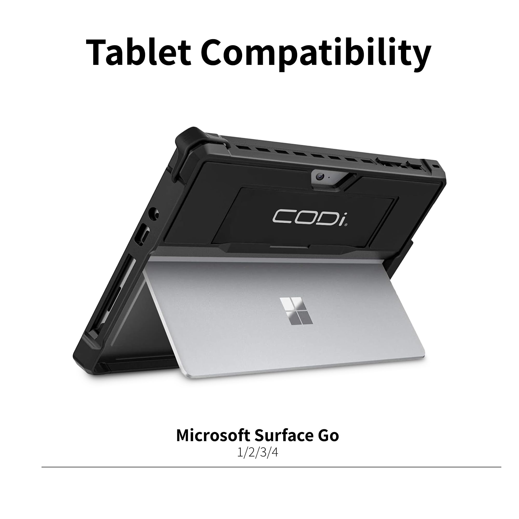 Codi Rugged Case For Microsoft Surface Go 1/2/3/4 (Keyboard Compatible) | 360 Protection, Drop-Test Certified