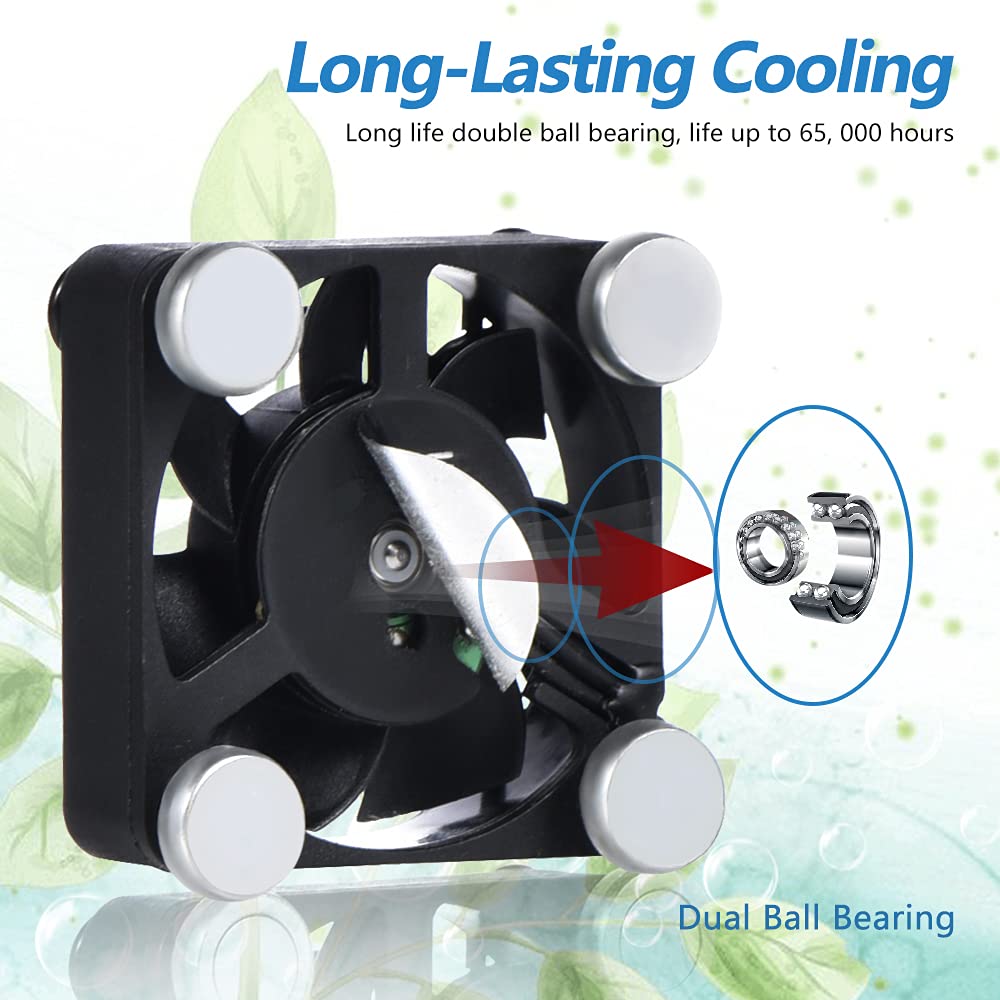 Scccf Dual 40Mm Usb Fan With 3 Speeds Adjustable 5V Pc Fan Mini Case Fan Quiet Computer Fan Compatible For Pc, Tv Box, Router, X