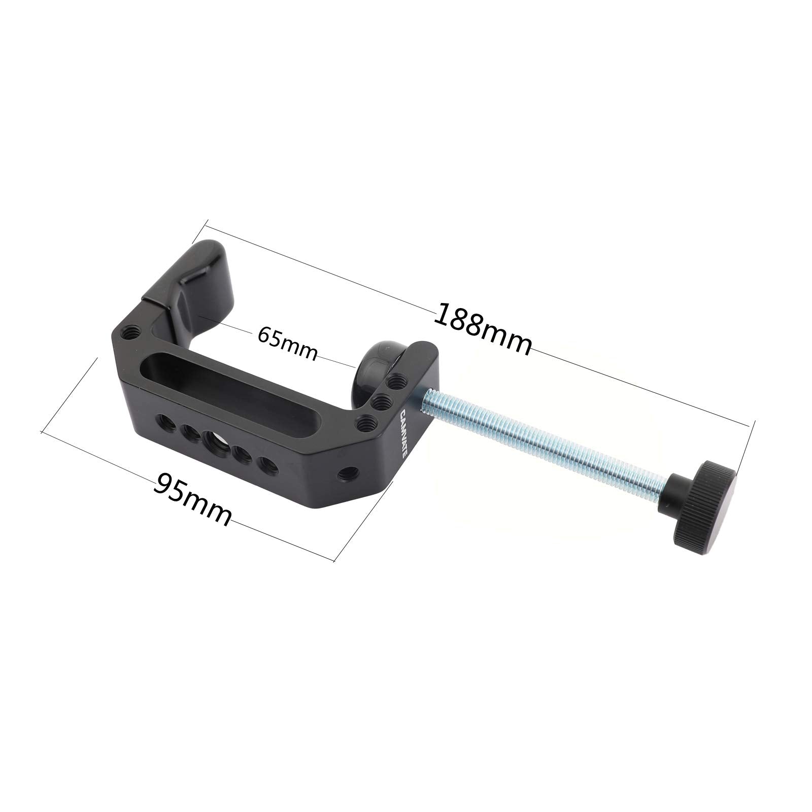 Camvate Extended Size C Clamp With 1/4 & 3/8 Mounting Points For Photographic Accessories - 2594
