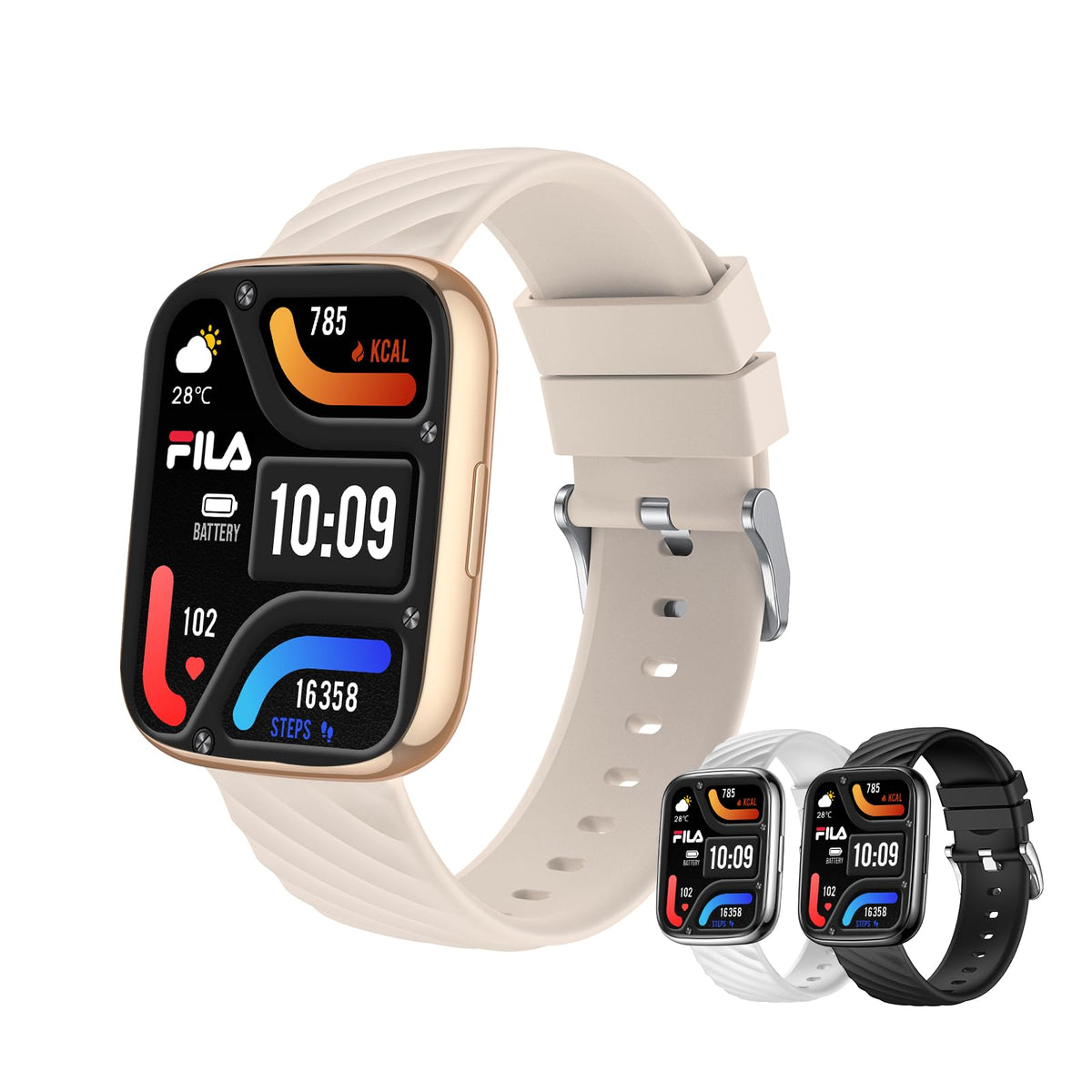 Fila Smart Watch For Men Women (Answer/Make Calls), 1.95'' Fitness Watch With Heart Rate/Sleep Monitor, Step Counter, Fitness Tr