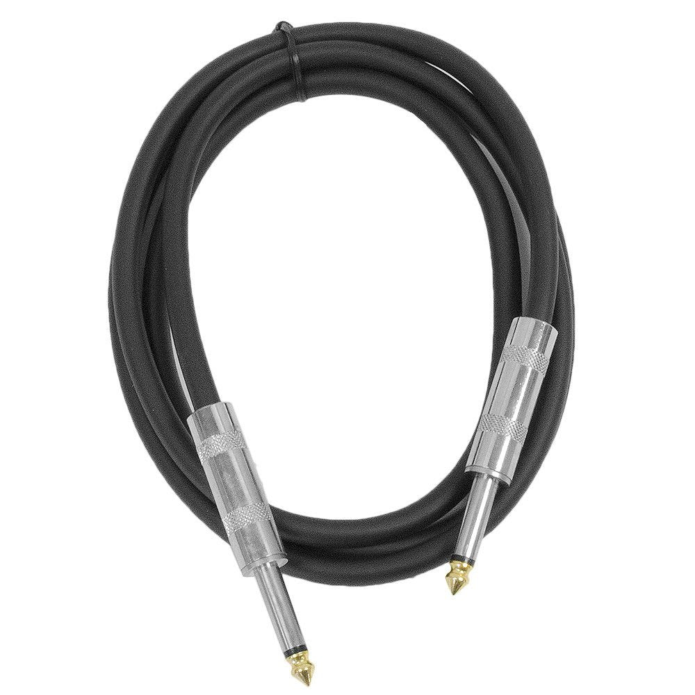 Seismic Audio - 5 Foot 1/4 to 1/4 Speaker Cable - PA DJ Patch Cord