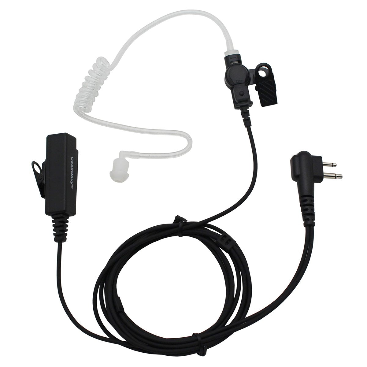 Goodqbuy 2Pcs 2 Pin Covert Surveillance Acoustic Tube Earpiece Mic Is Compatible With Motorola Walkie Talkies Devices Rdu4100 Gp88 300 Cp185 Cp200 Cp200D Ct150 P040 Pro1150 Sp10 Xtn500