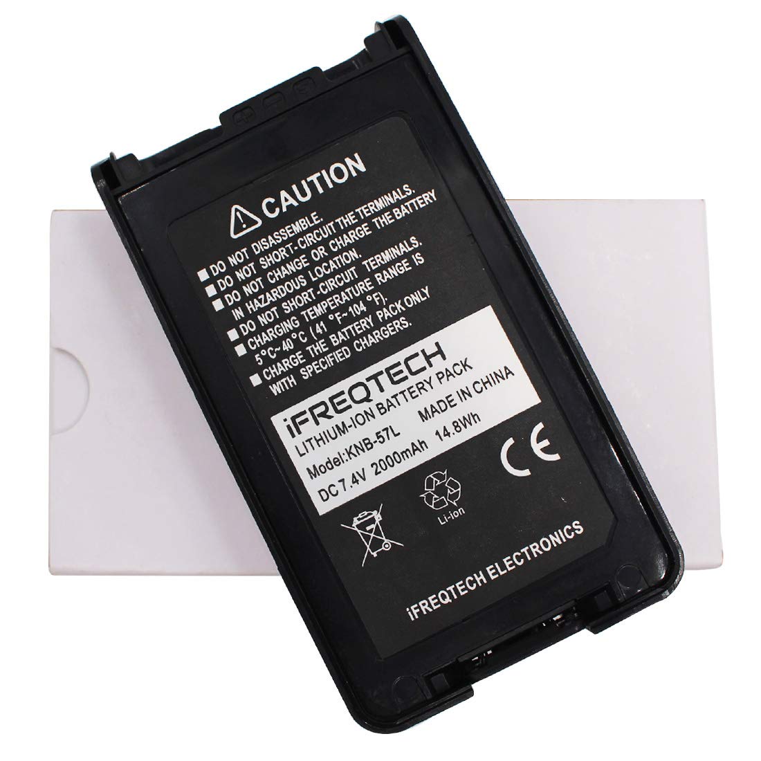 Ifreqtech Knb 57L Replacement Battery Compatible For Kenwood Tk 2140 Tk 2160 Tk 2360 Tk 3140 Tk 3170 Nx 220 Nx 320 Tk 3360 Tk 3160 Radio Knb 55L Knb 24L Knb 56N Knb 35L 2000Mah Li Ion Battery