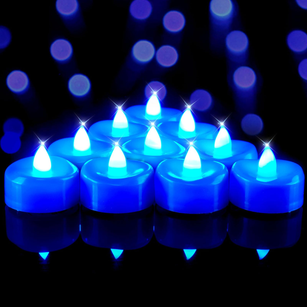 Beichi Flameless Candles, Tea Lights Battery Operated, No Flickering Votive Candles Led Tea Lights For Halloween Christmas Weddi