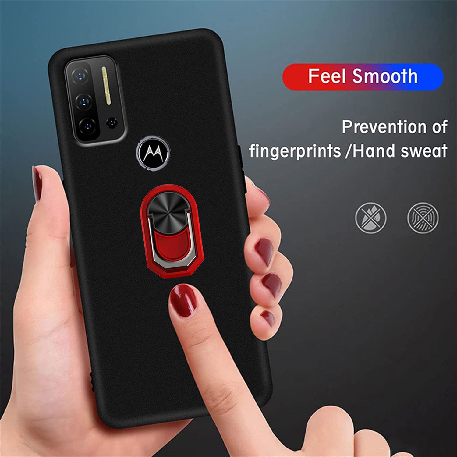 Damondy For Schok Volt Sv55 Case, Schok Volt Sv55 Sv55216 Phone Case,Shock Protective Kickstand 360 Ring Holder Defender Back Ph