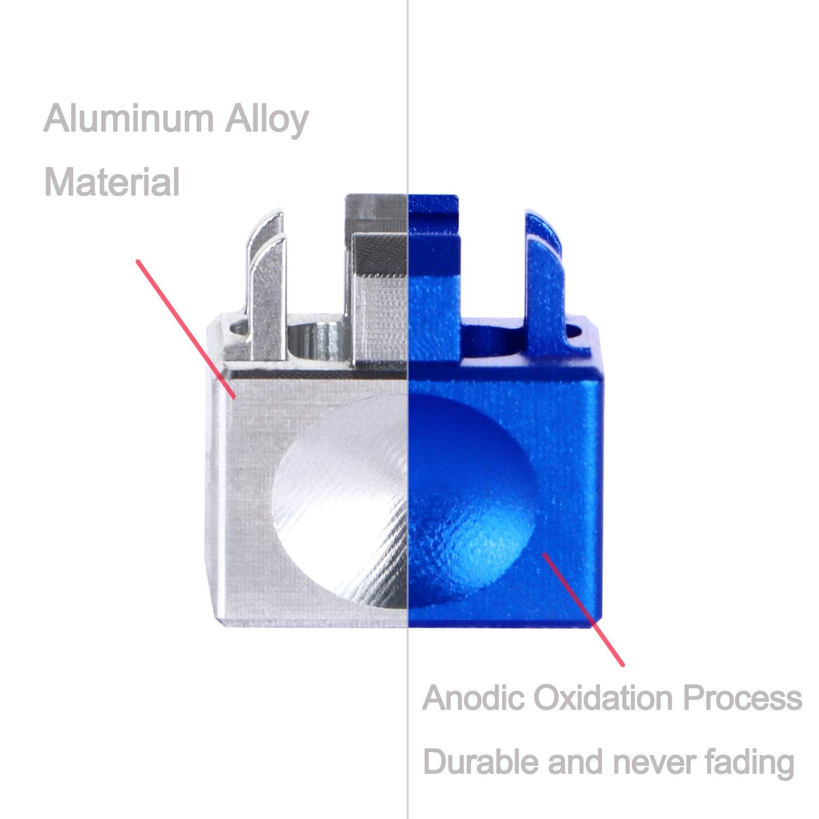 New Fashion Kingdom Aluminum Alloy Switch Opener With Keycap Puller For Cherry Mx Switches   Blue